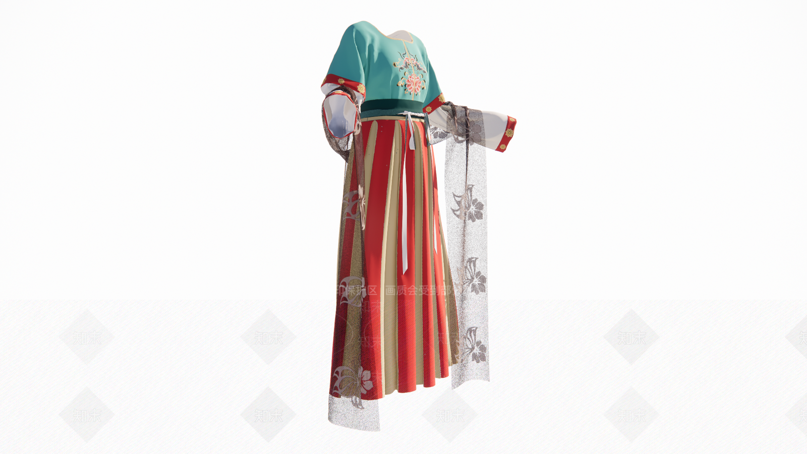 唐代汉服SU模型下载【ID:1152386987】