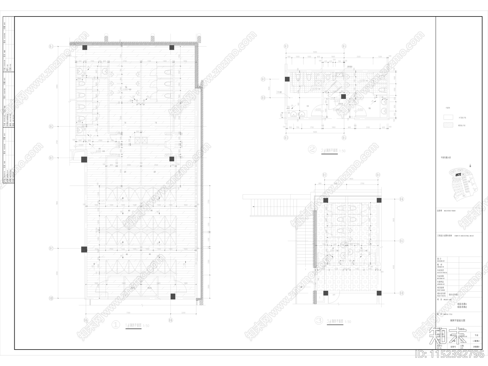 珠海某会所建cad施工图下载【ID:1152392796】