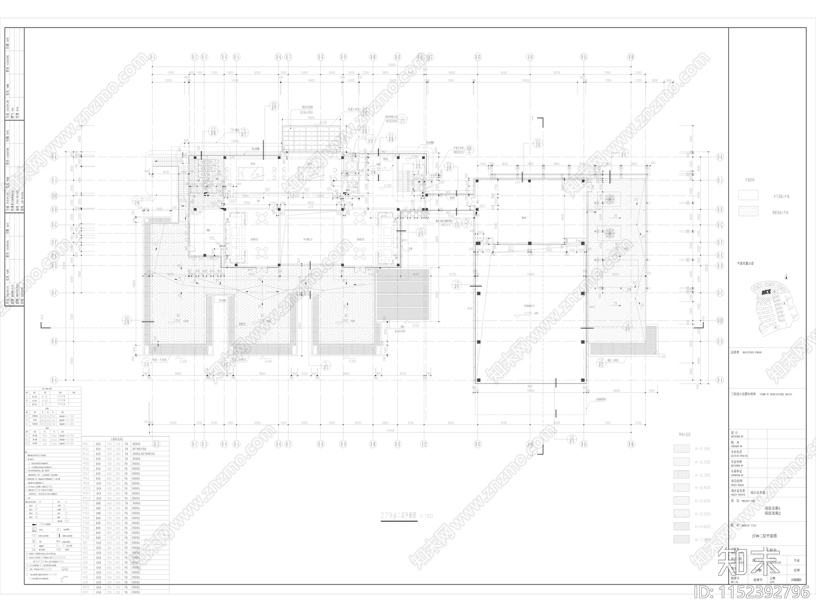 珠海某会所建cad施工图下载【ID:1152392796】