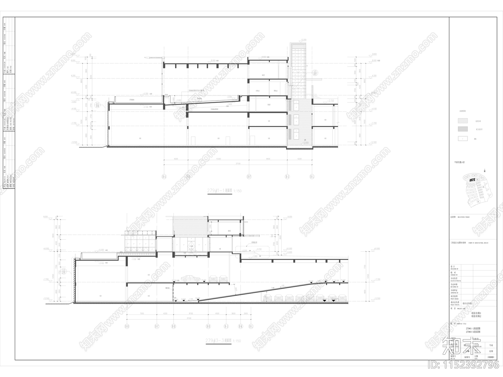 珠海某会所建cad施工图下载【ID:1152392796】