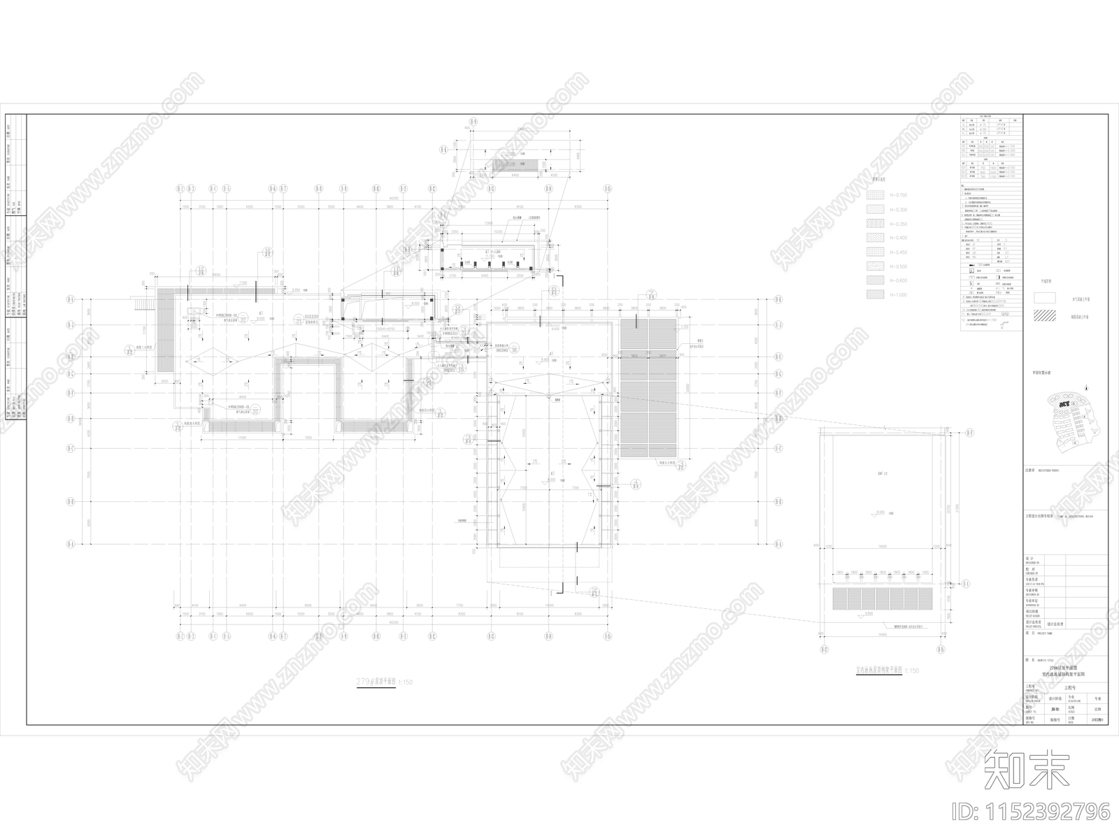 珠海某会所建cad施工图下载【ID:1152392796】