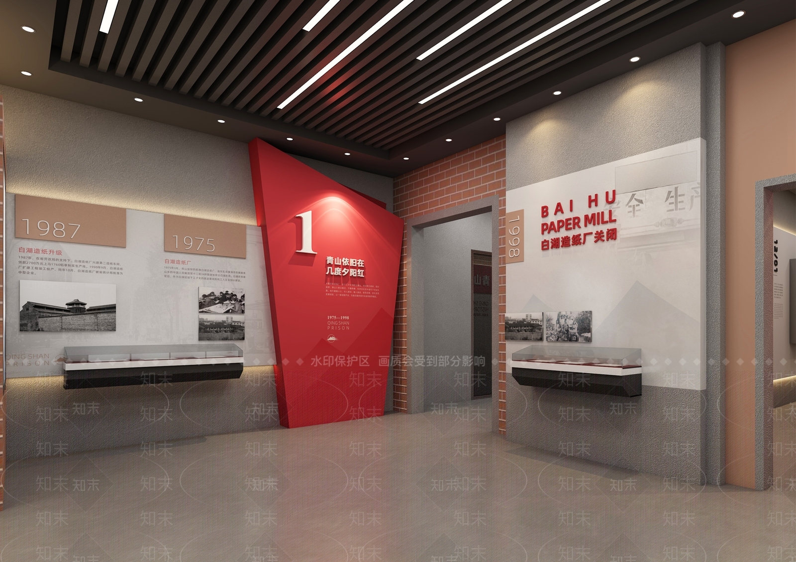 现代党建展厅SU模型下载【ID:1152401298】