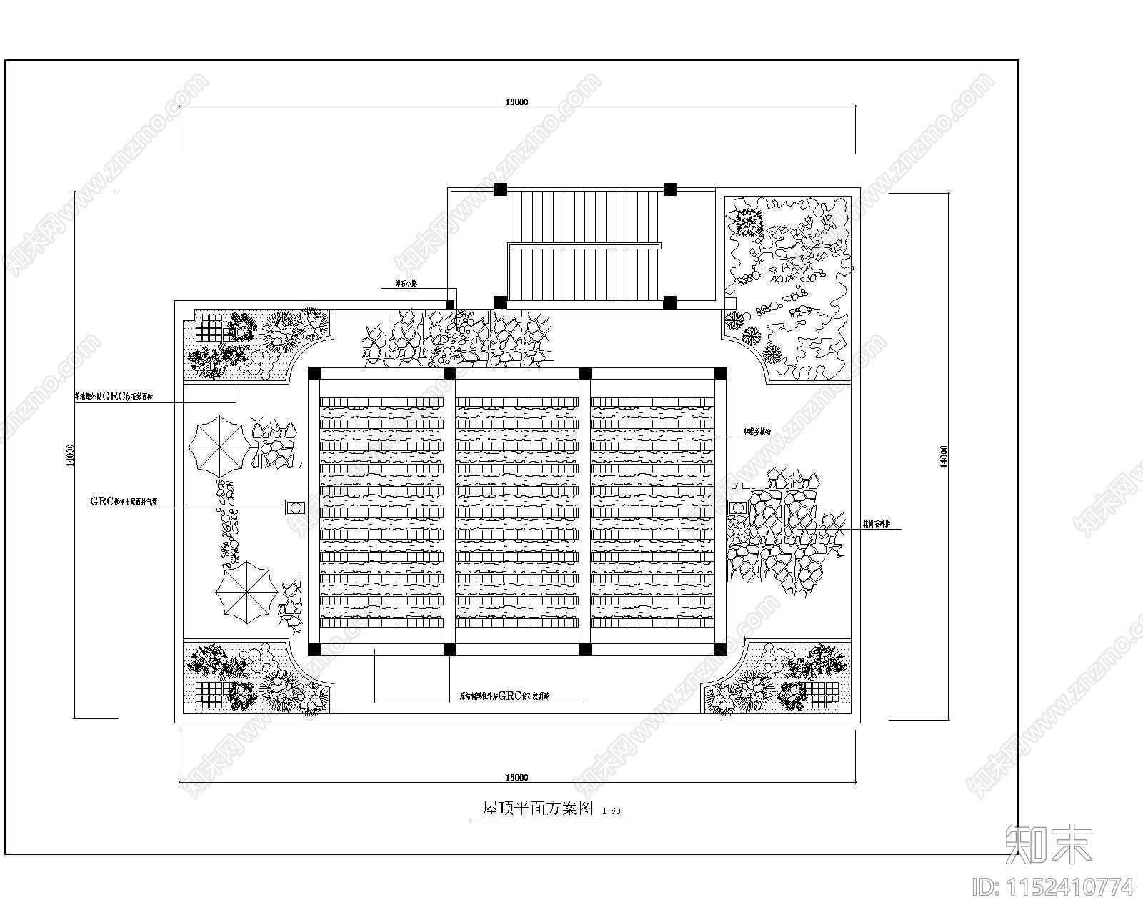 现代简约茶楼cad施工图下载【ID:1152410774】