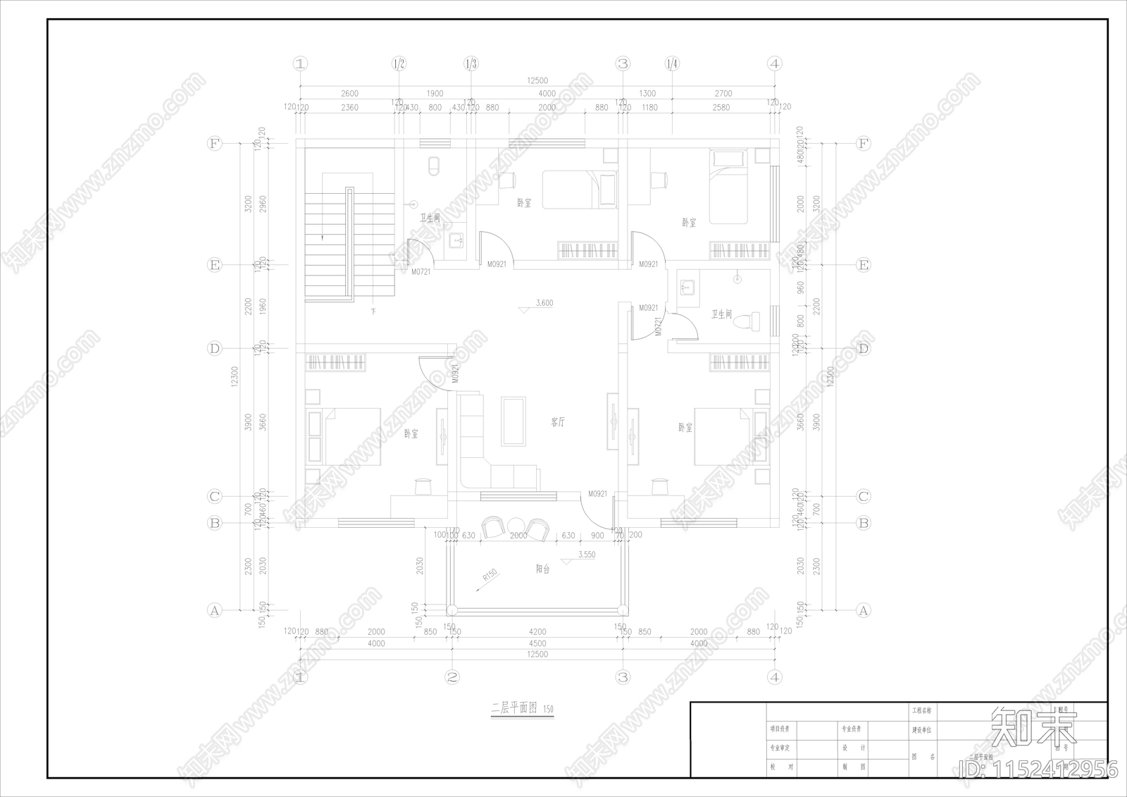 13mX12m农村自盖房施工图下载【ID:1152412956】