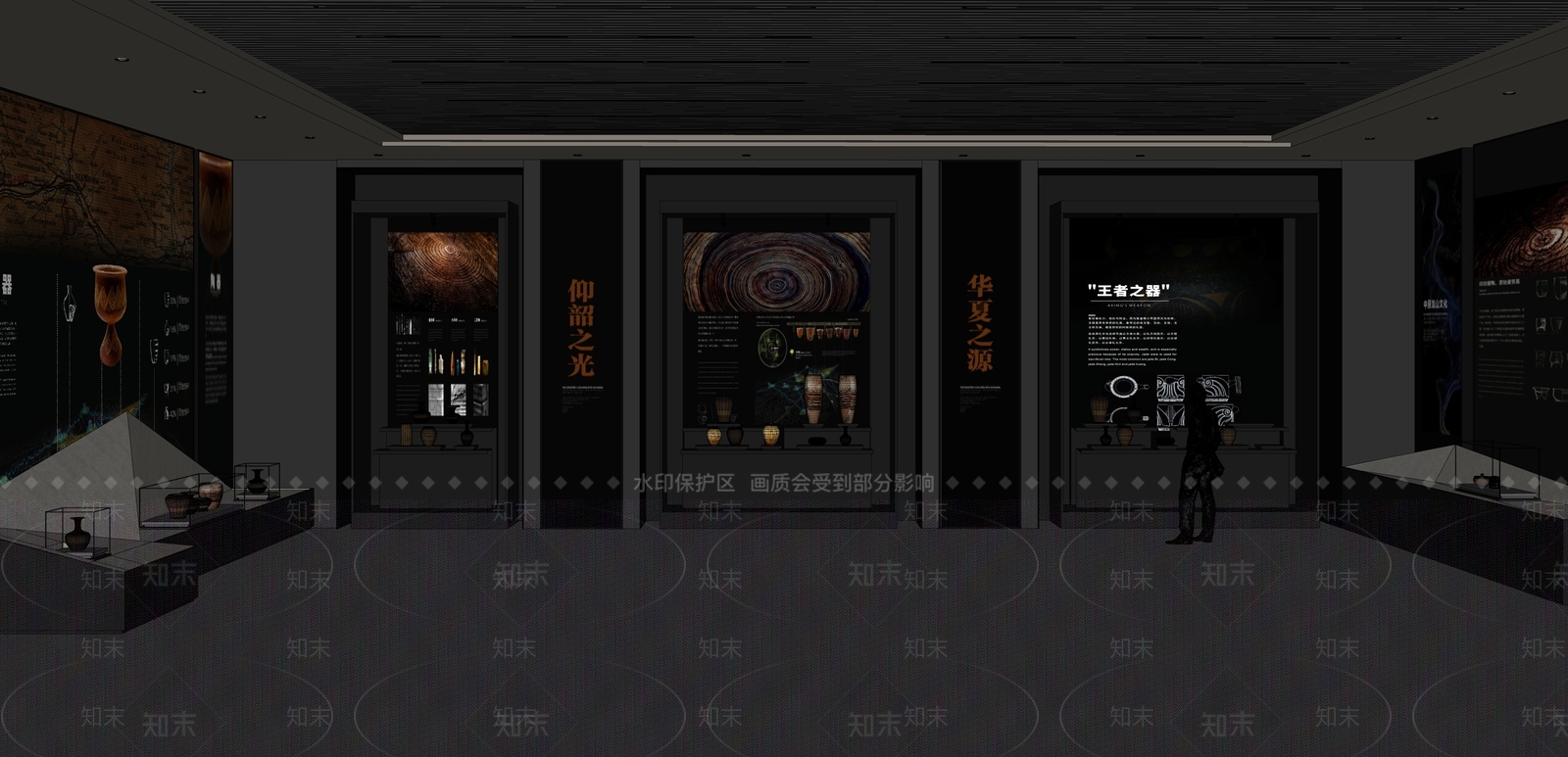 新中式博物馆SU模型下载【ID:1152414096】
