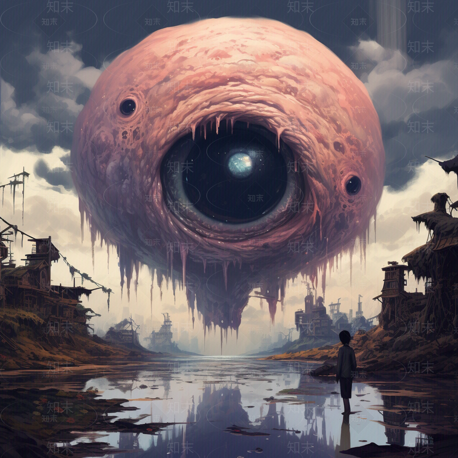 科幻外星人装饰画贴图下载【ID:1152413989】