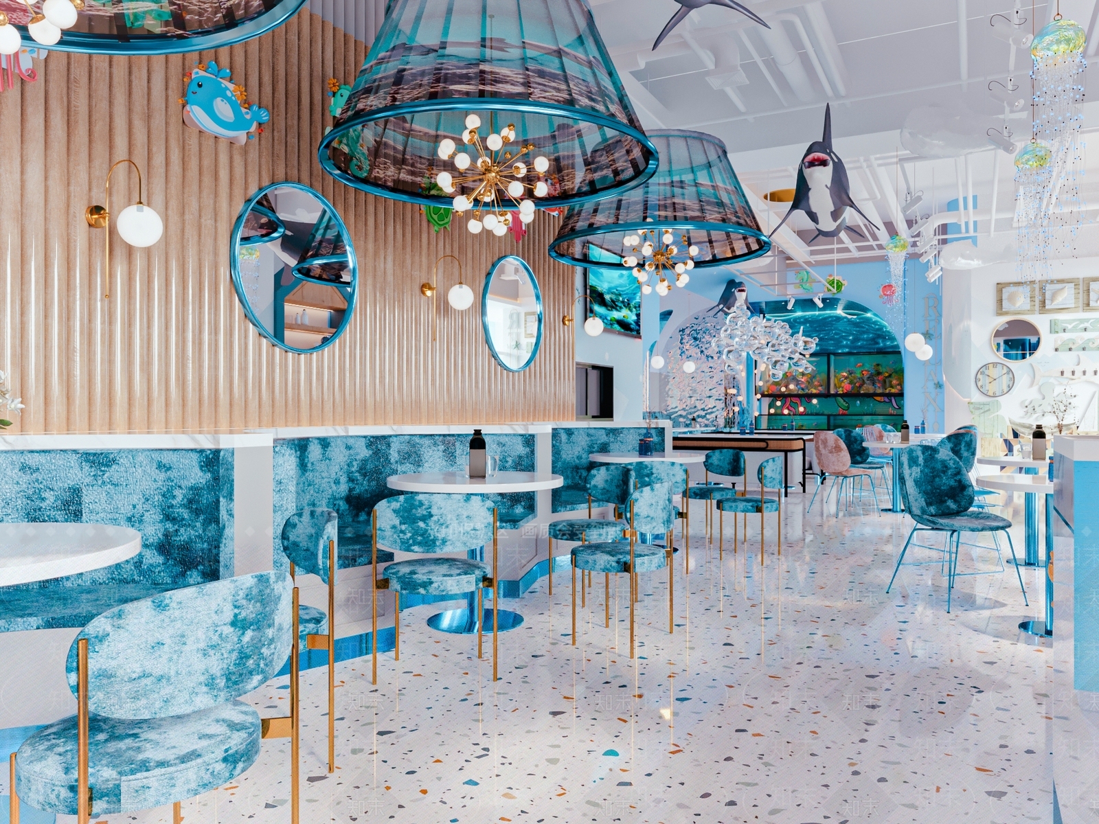 现代亲子主题音乐餐厅3D模型下载【ID:1152414684】