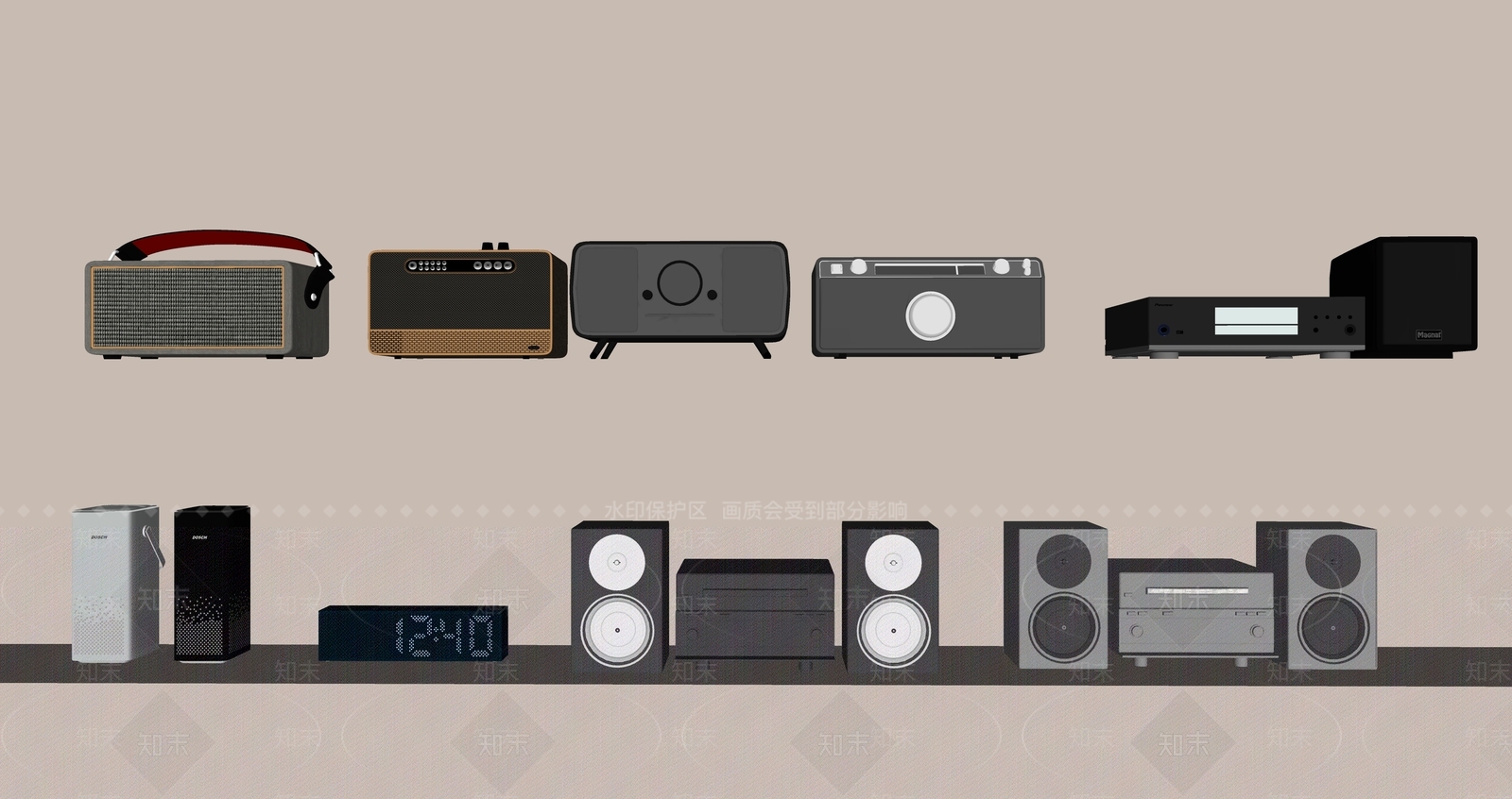音响SU模型下载【ID:1152414806】