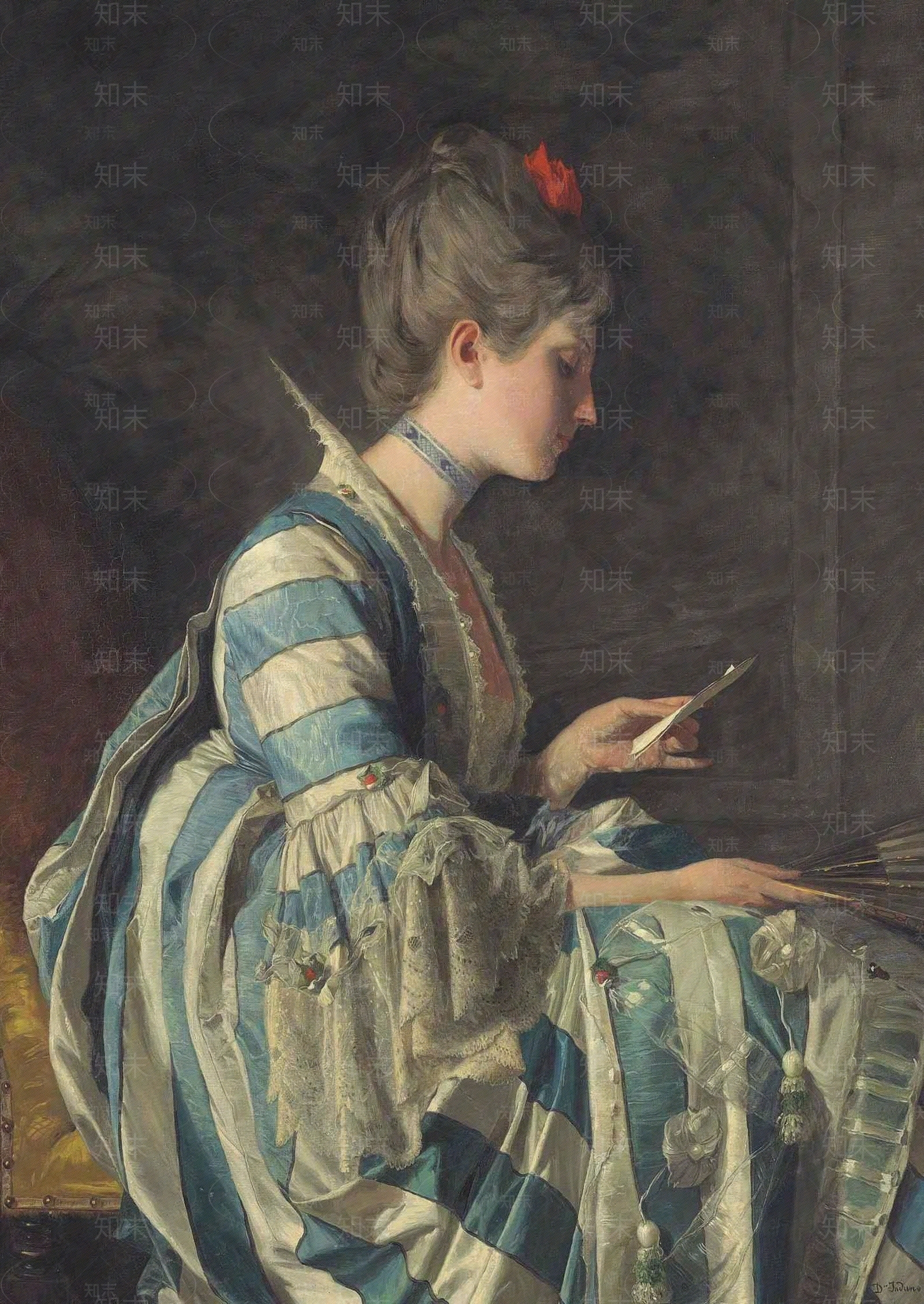 欧式宫廷人物油画装饰画贴图下载【ID:1152419180】