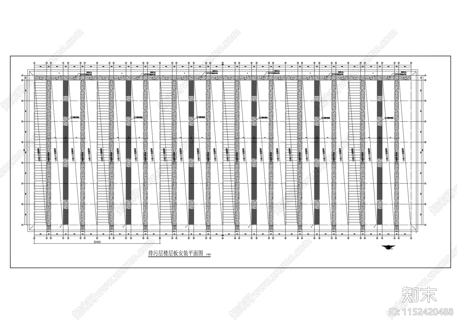 养殖厂建筑cad施工图下载【ID:1152420488】