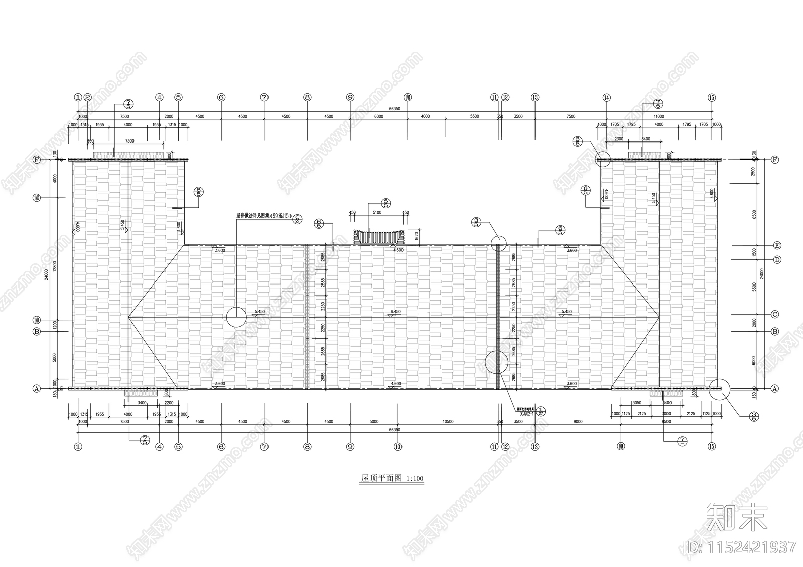 仿古古建筑农业园建筑cad施工图下载【ID:1152421937】