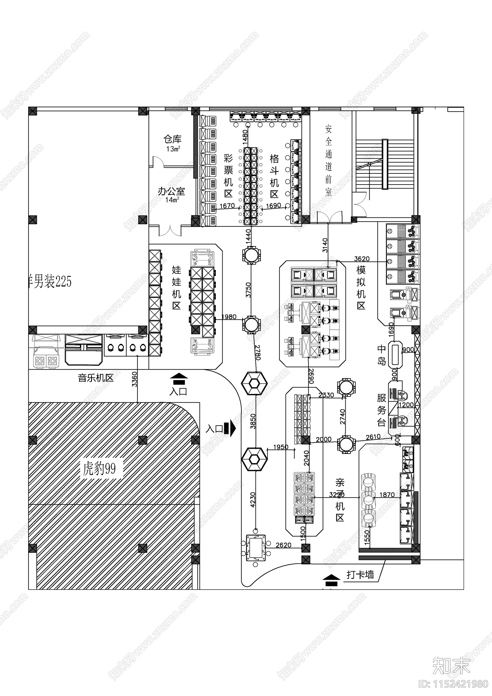 蓝天儿童广场cad施工图下载【ID:1152421980】