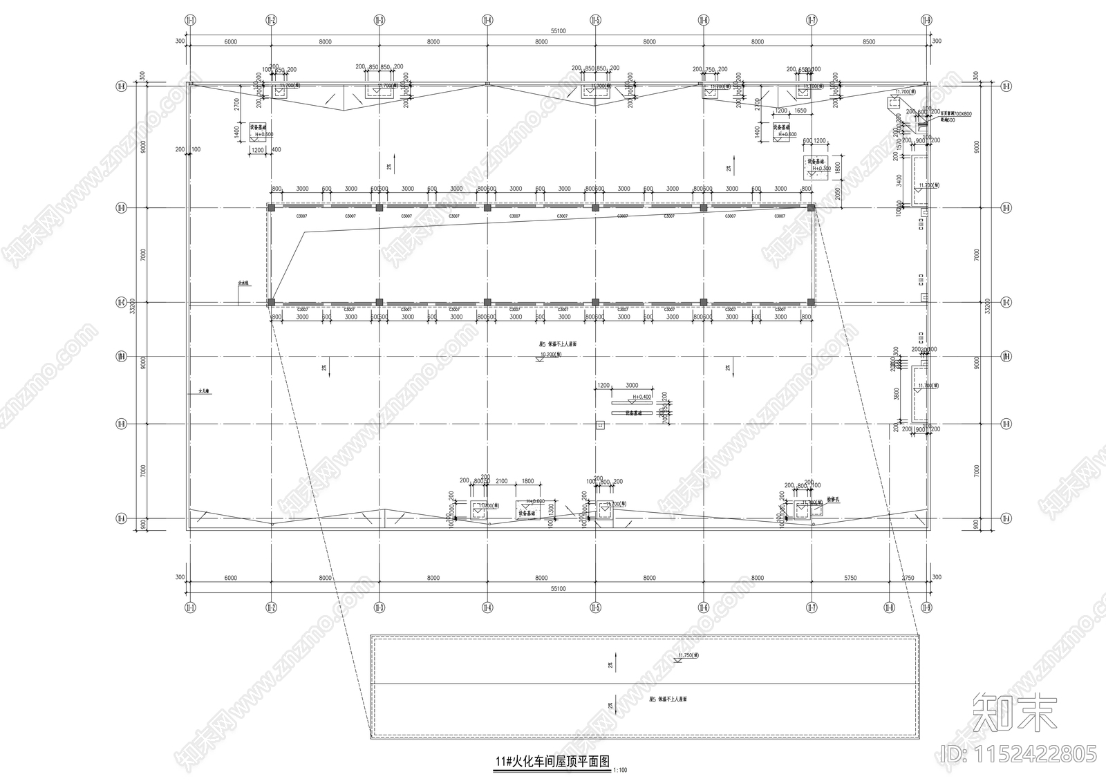 火化车间建筑cad施工图下载【ID:1152422805】