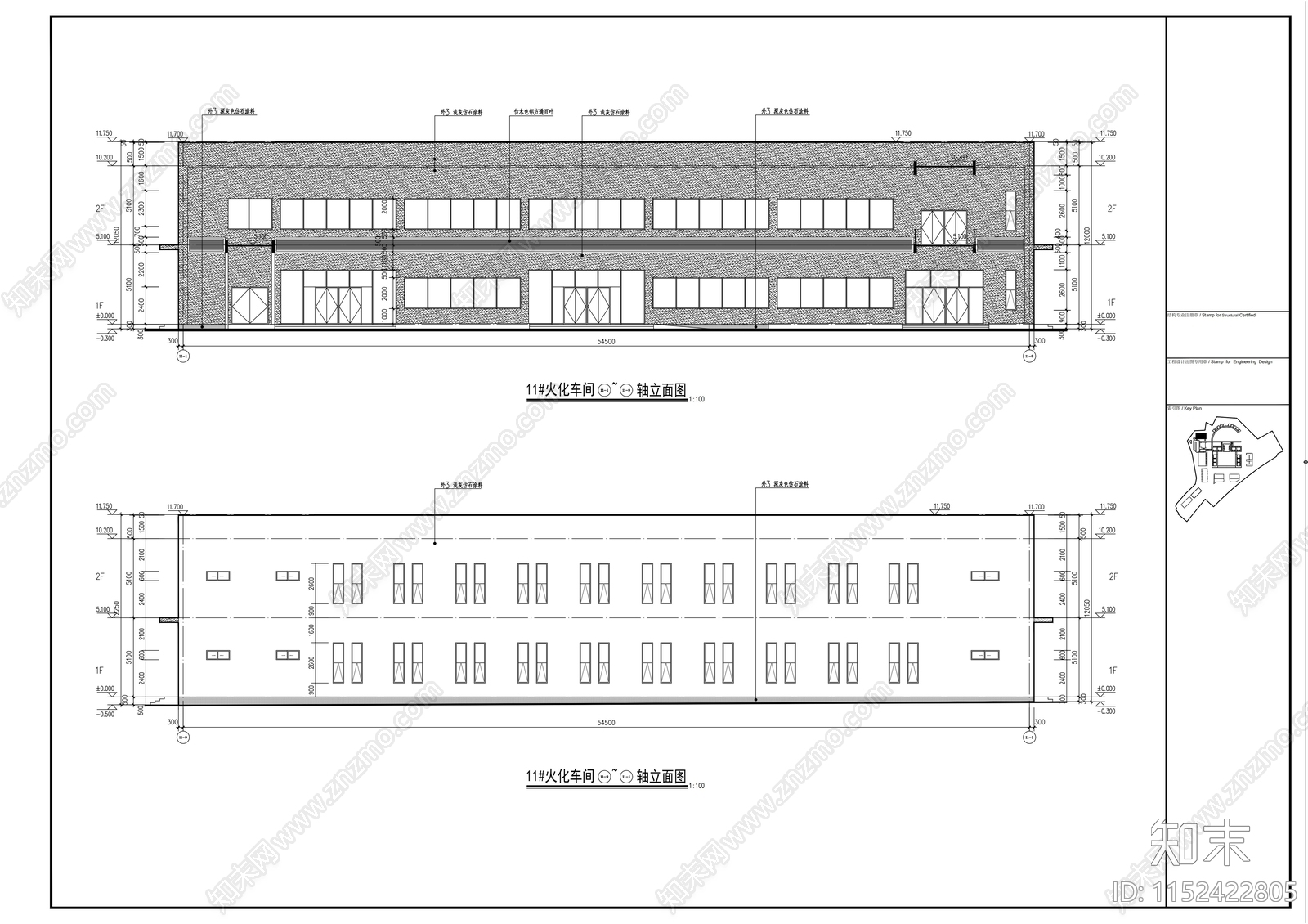 火化车间建筑cad施工图下载【ID:1152422805】