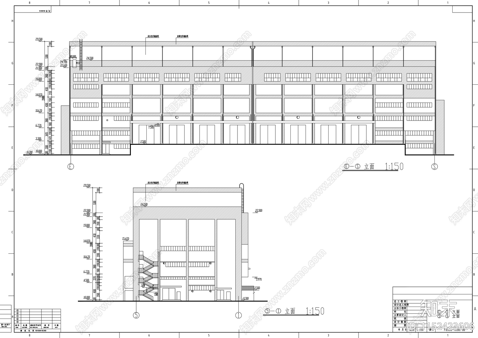 贮存库建筑cad施工图下载【ID:1152423606】