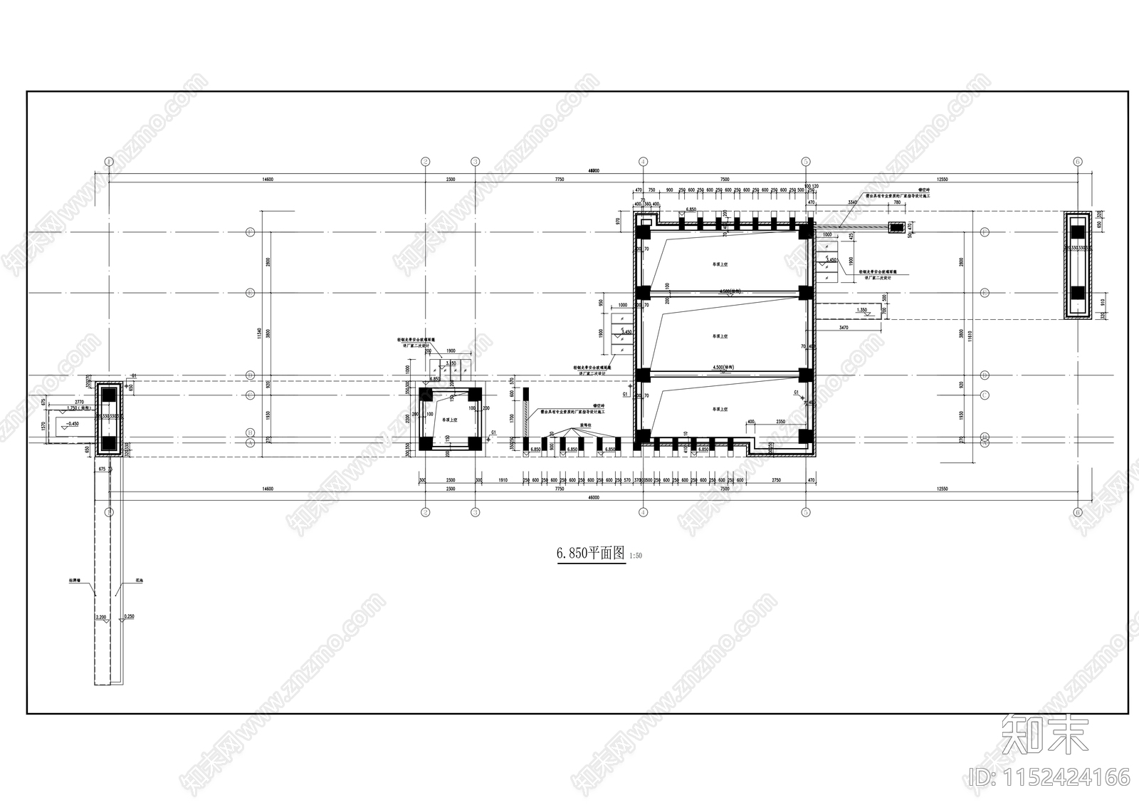 休息室建筑cad施工图下载【ID:1152424166】