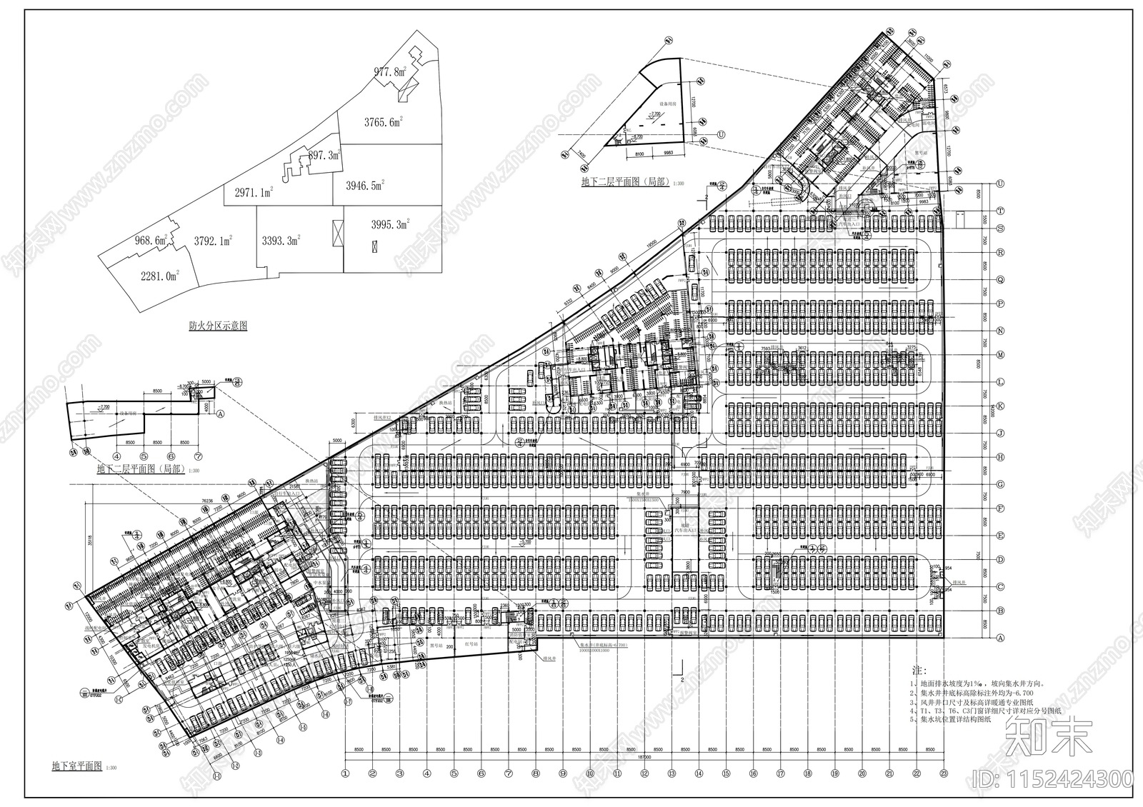 某国际新城住宅地下人防建筑cad施工图下载【ID:1152424300】