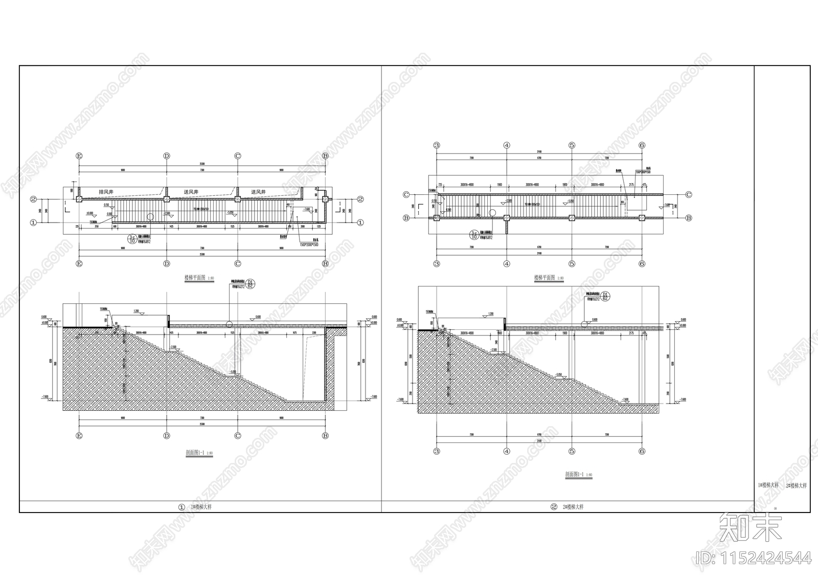 能源站建筑cad施工图下载【ID:1152424544】