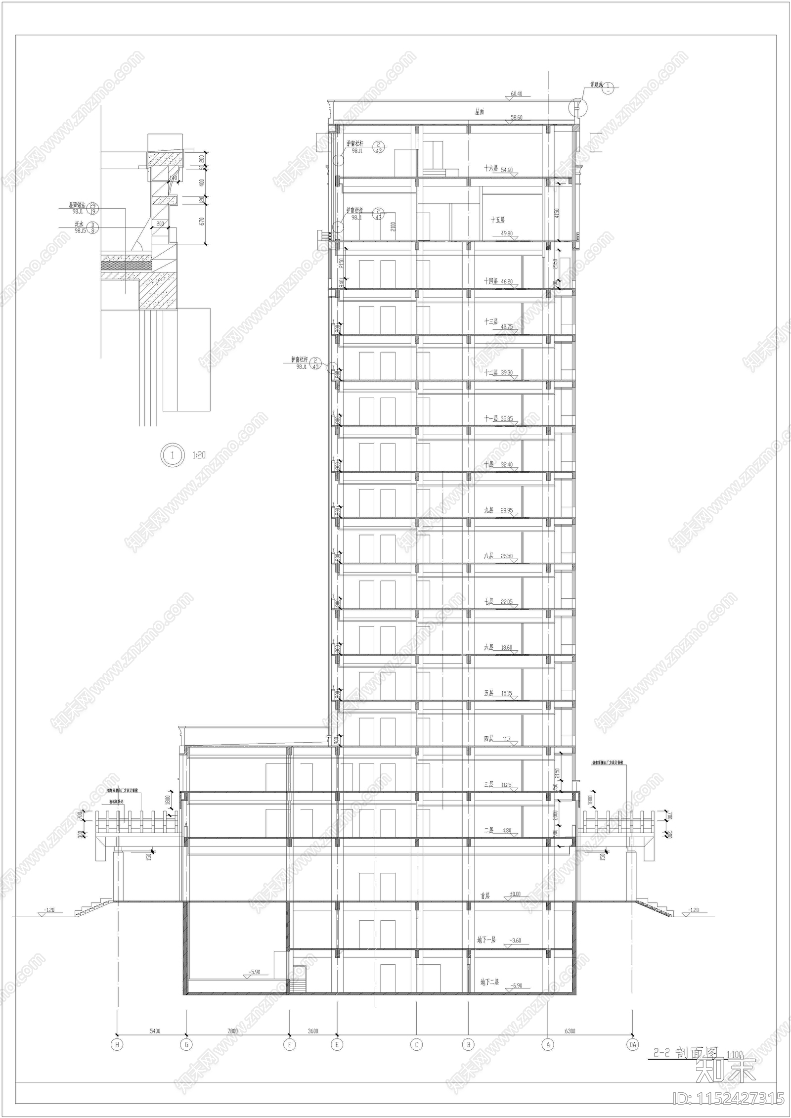 某市医院cad施工图下载【ID:1152427315】