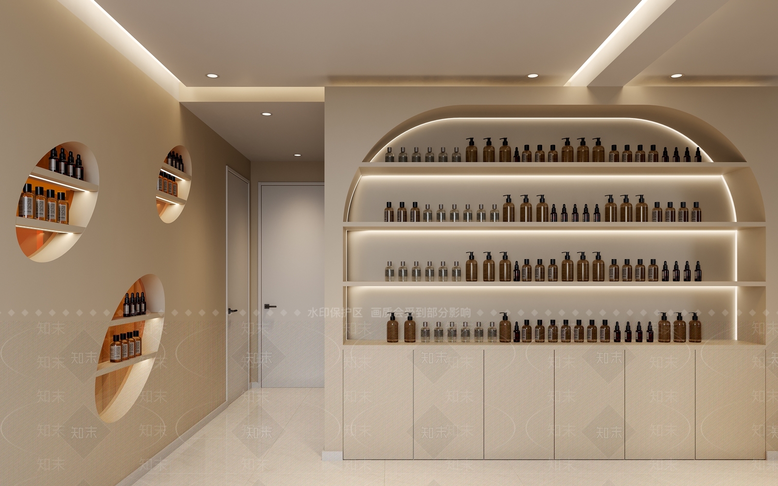 现代美容院休息区3D模型下载【ID:1152429129】