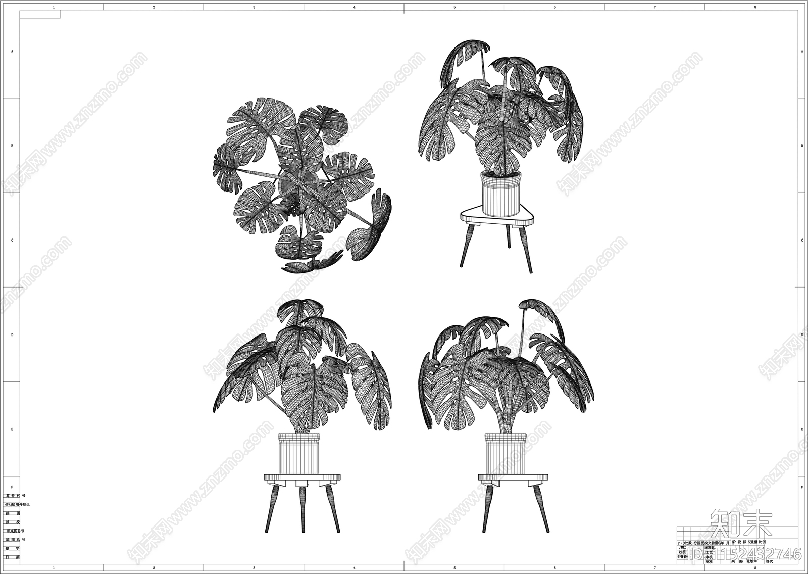 植物树盆栽制作图cad施工图下载【ID:1152432746】