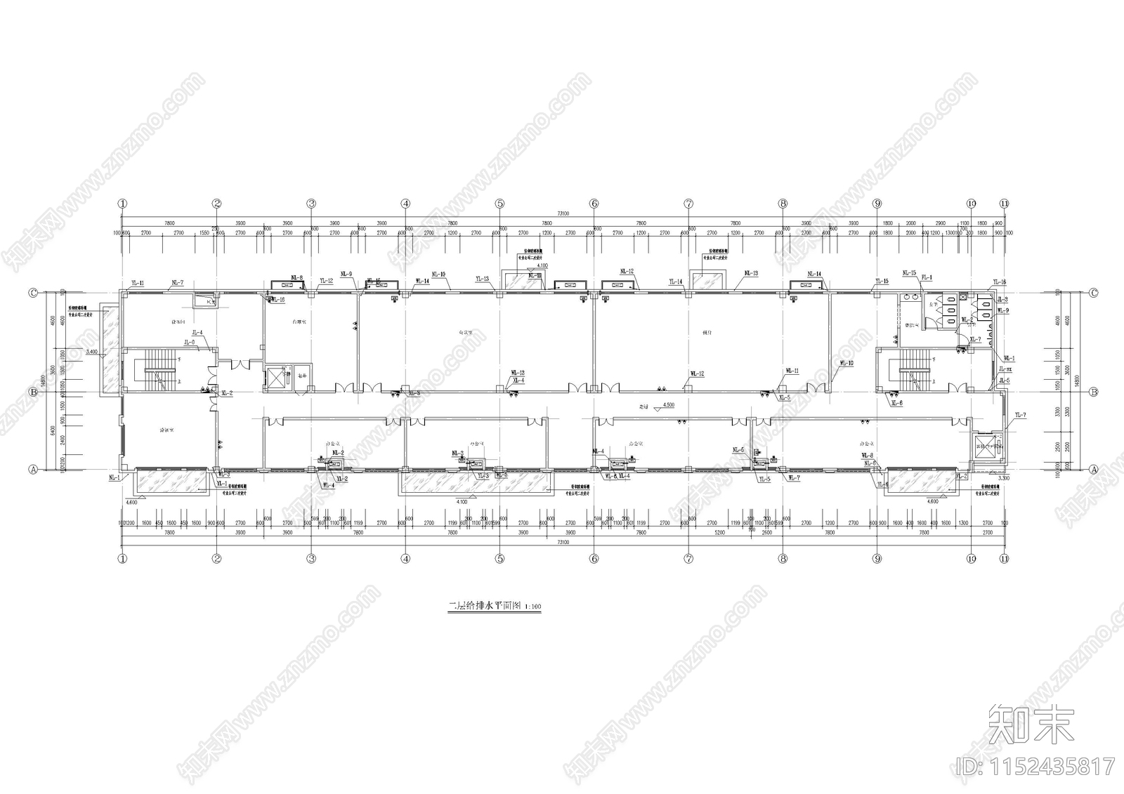 酒店给排水施工图下载【ID:1152435817】