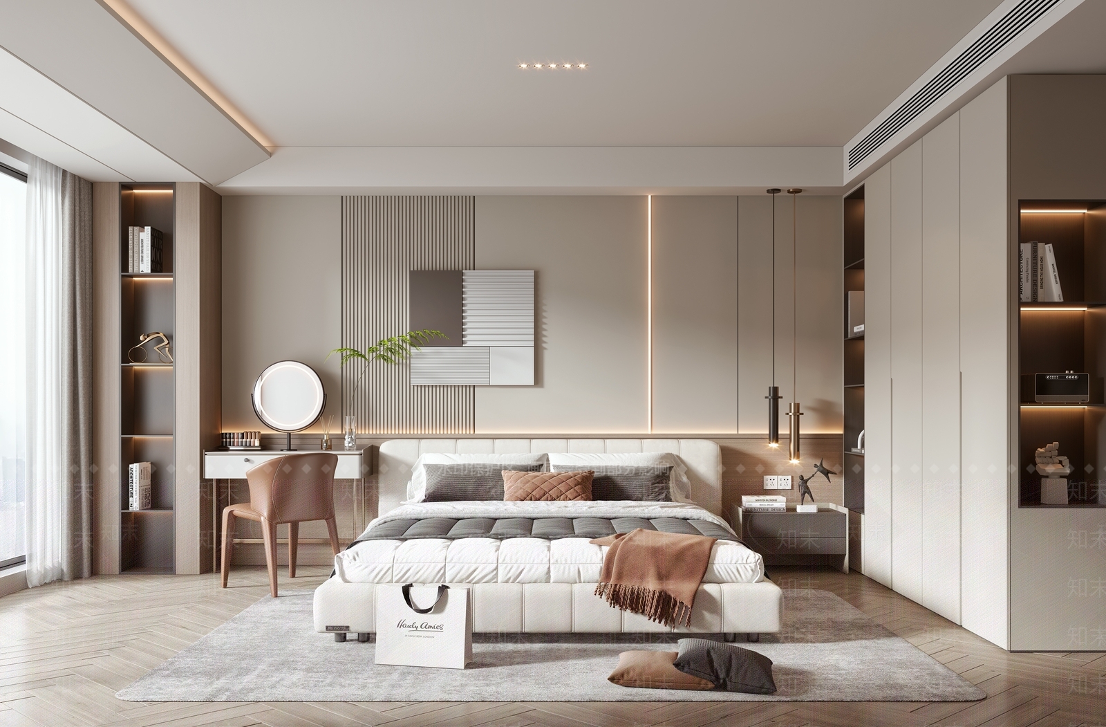 软包双人床双人床3D模型下载【ID:1227237803】