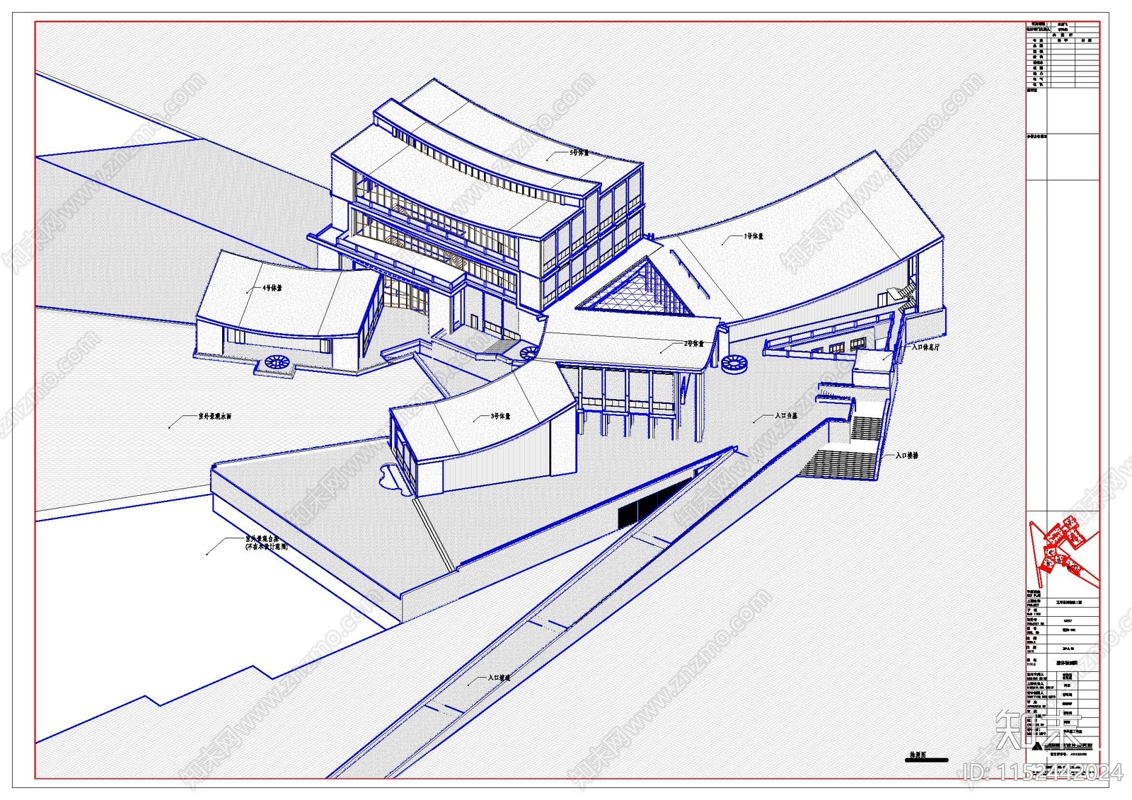 玉环博物馆竣工图施工图下载【ID:1152442024】