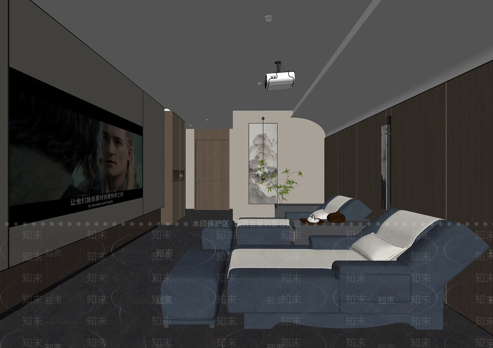 现代SPA会所SU模型下载【ID:1152446850】