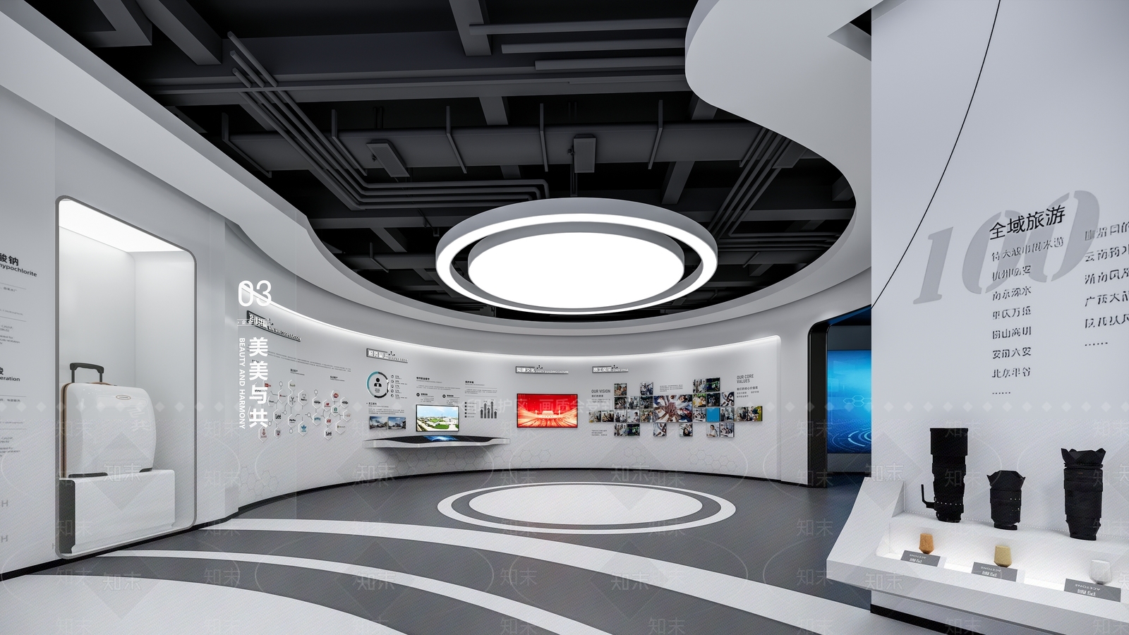 现代科技展厅SU模型下载【ID:1152448915】