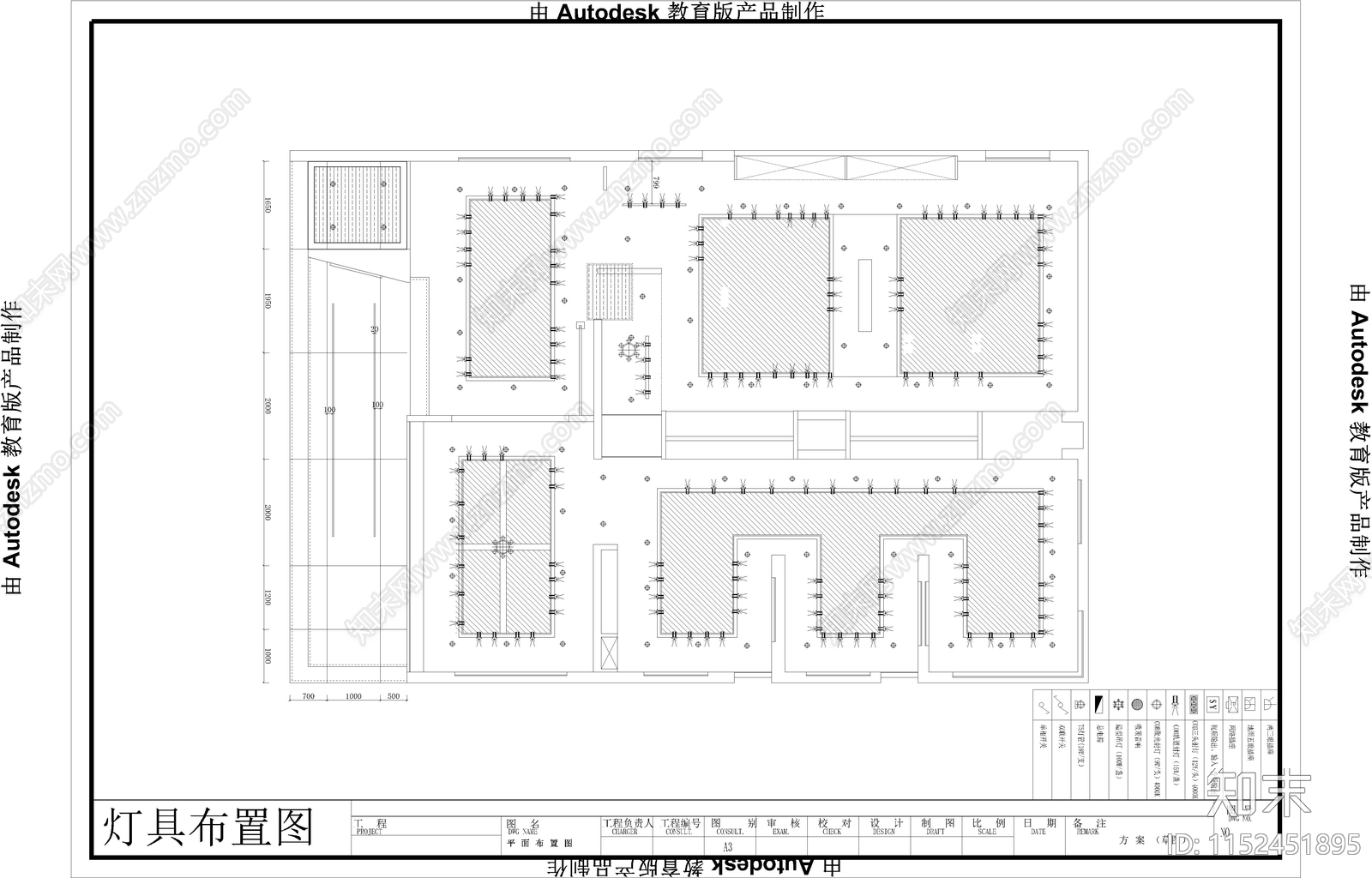 展厅空间cad施工图下载【ID:1152451895】