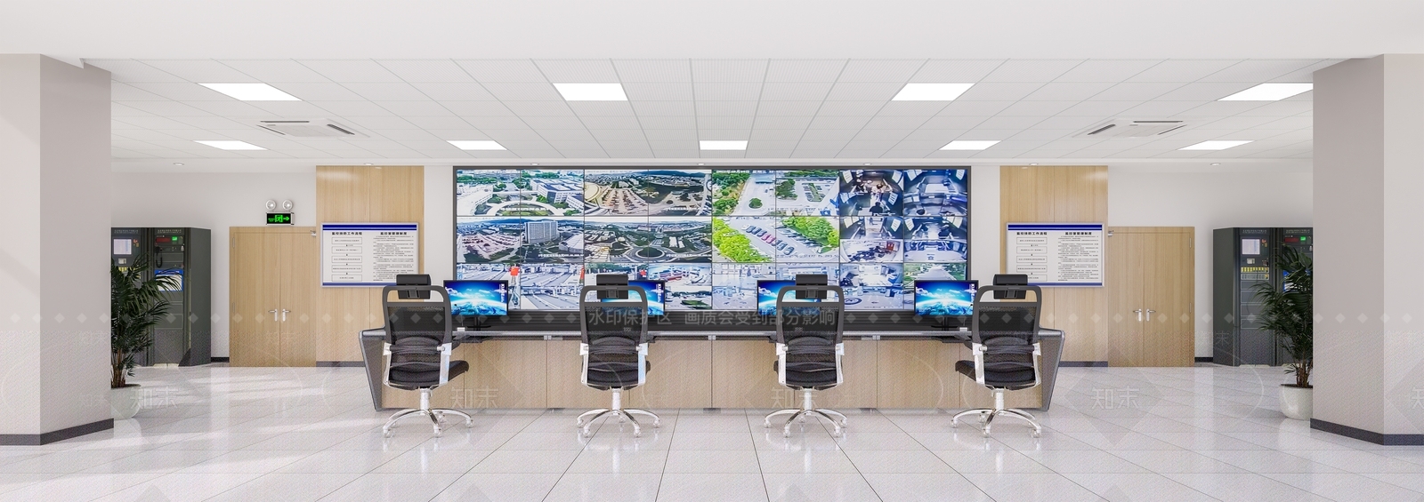 现代指挥控制室3D模型下载【ID:1152452119】