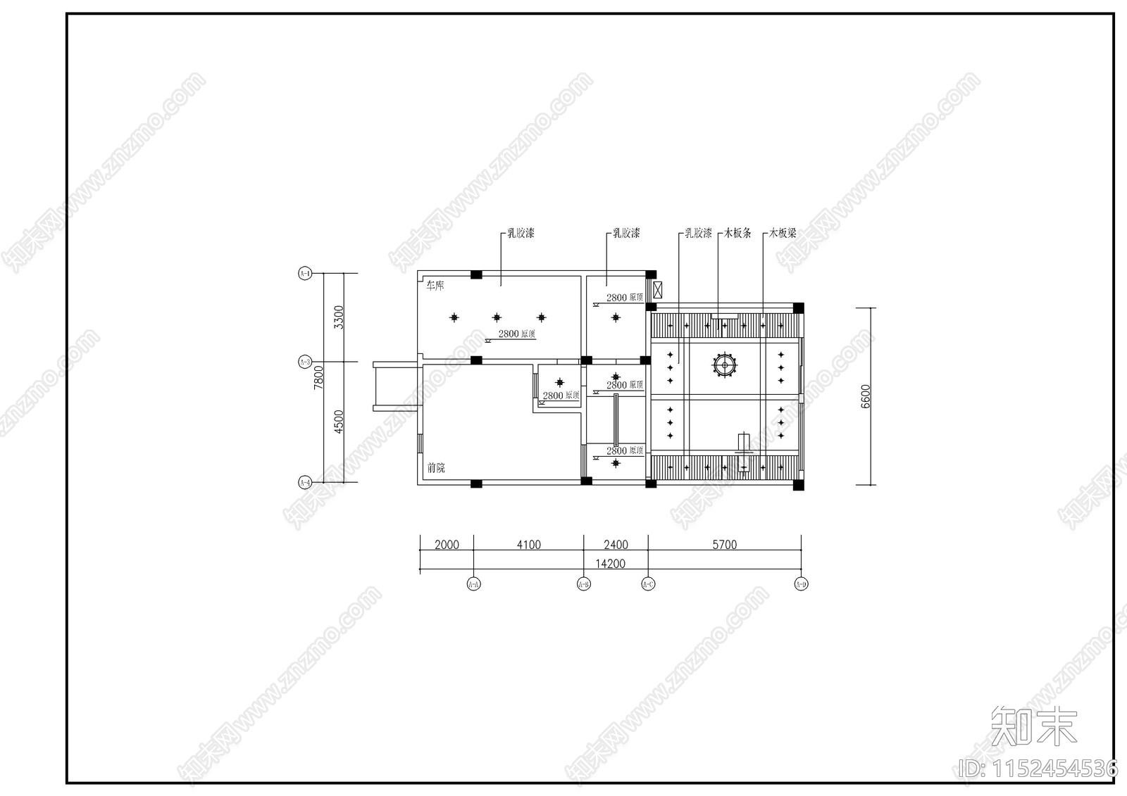 川西民居风格独栋别墅建筑cad施工图下载【ID:1152454536】