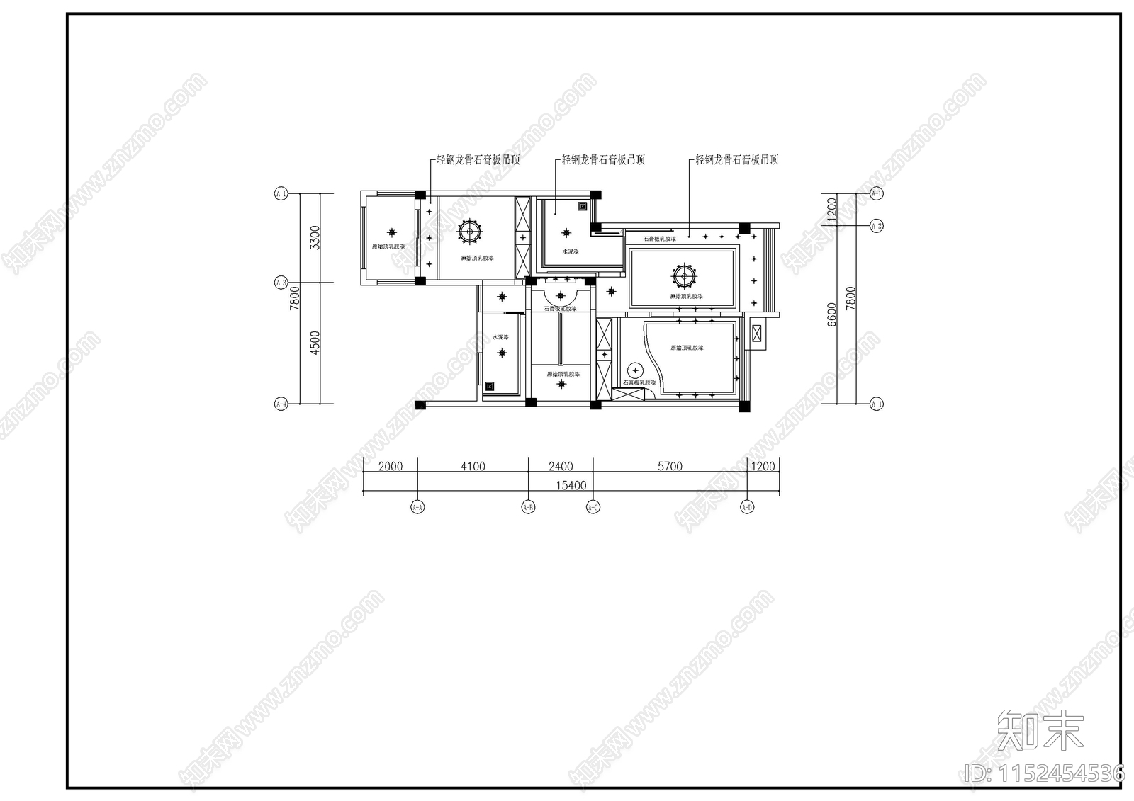 川西民居风格独栋别墅建筑cad施工图下载【ID:1152454536】