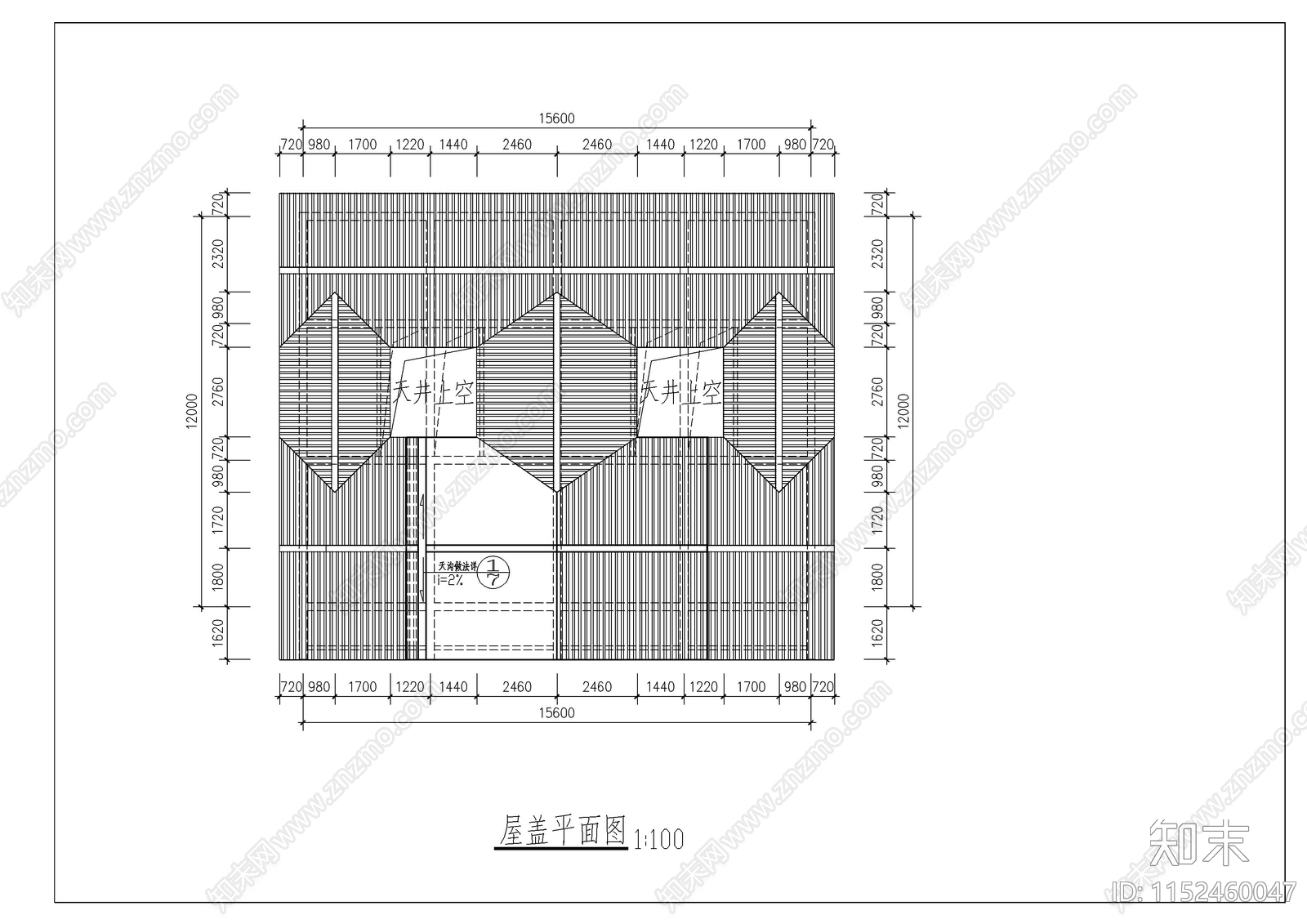 三套李白故居风景区仿唐民居建筑cad施工图下载【ID:1152460047】