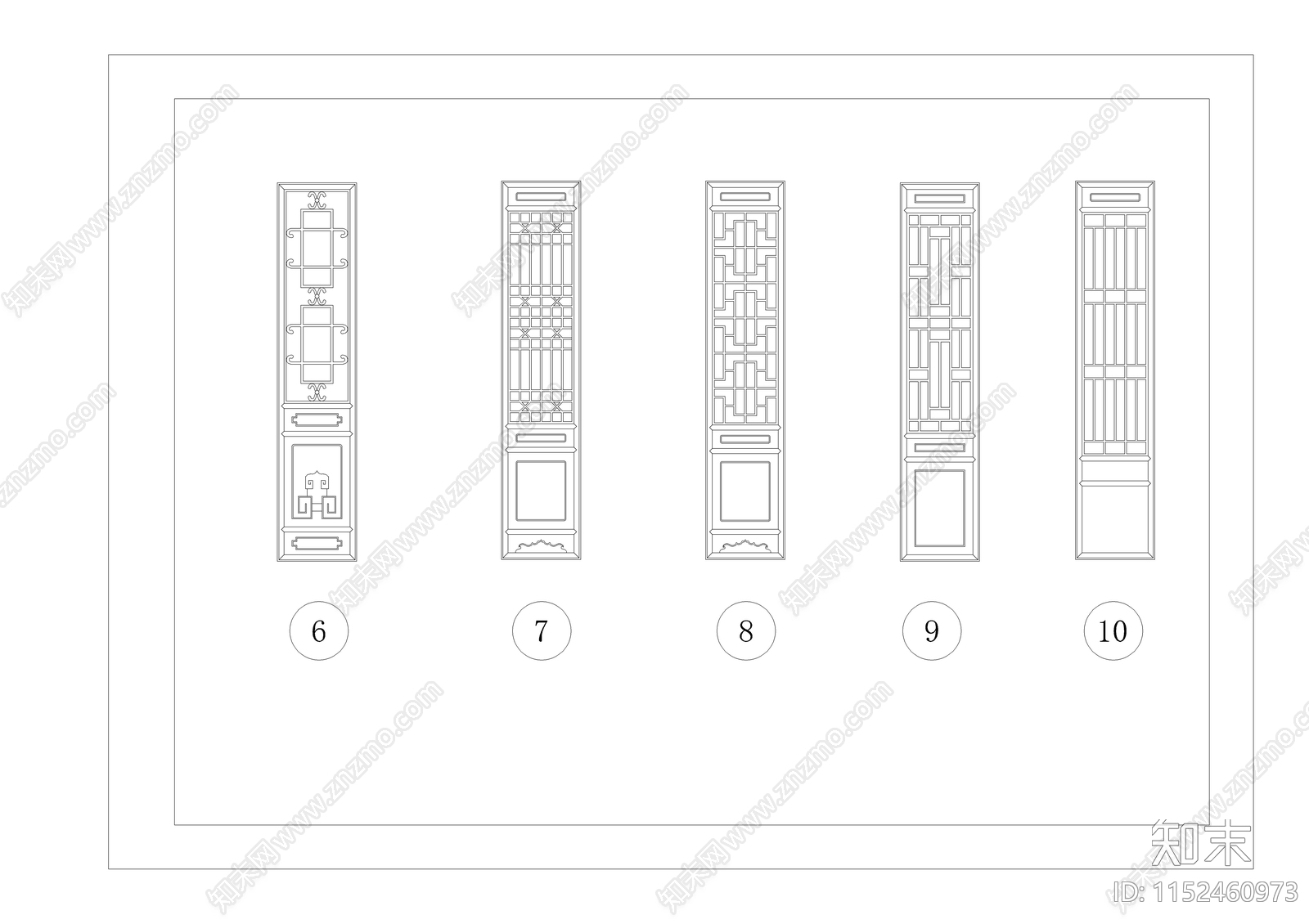 中式传统满族建筑节点图cad施工图下载【ID:1152460973】