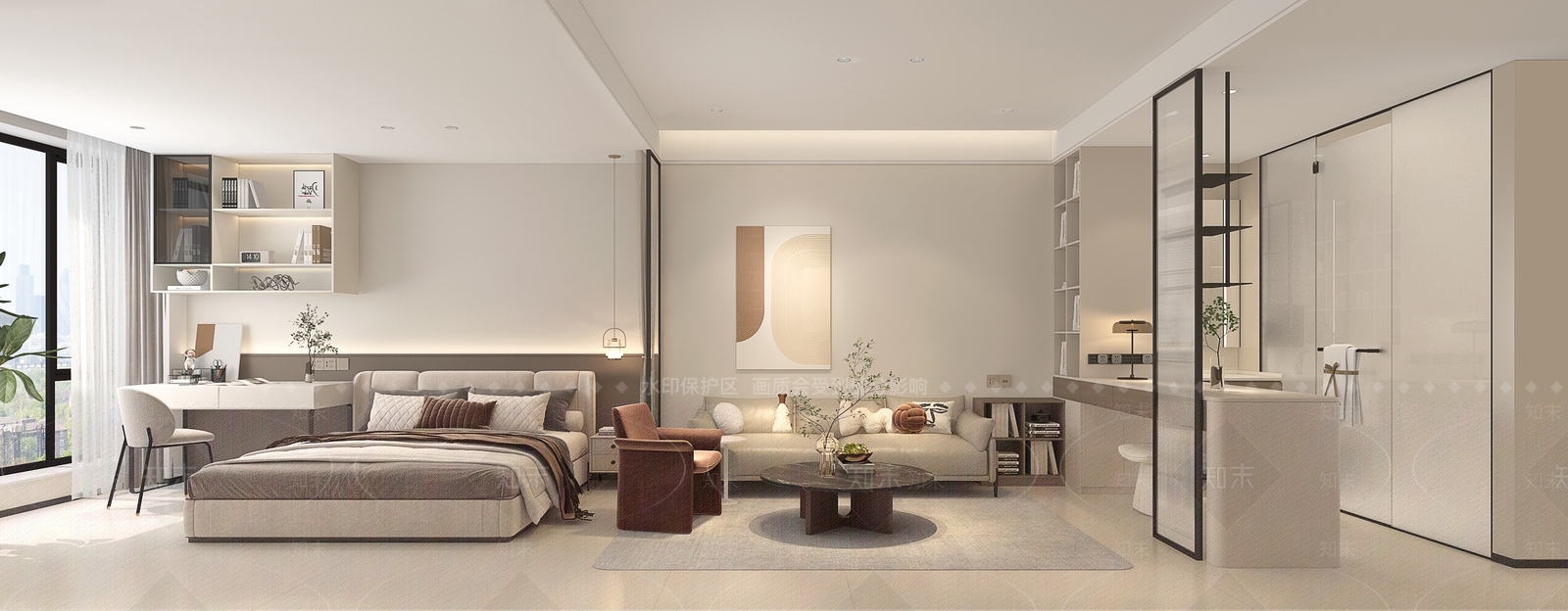 现代单身公寓3D模型下载【ID:1152461186】