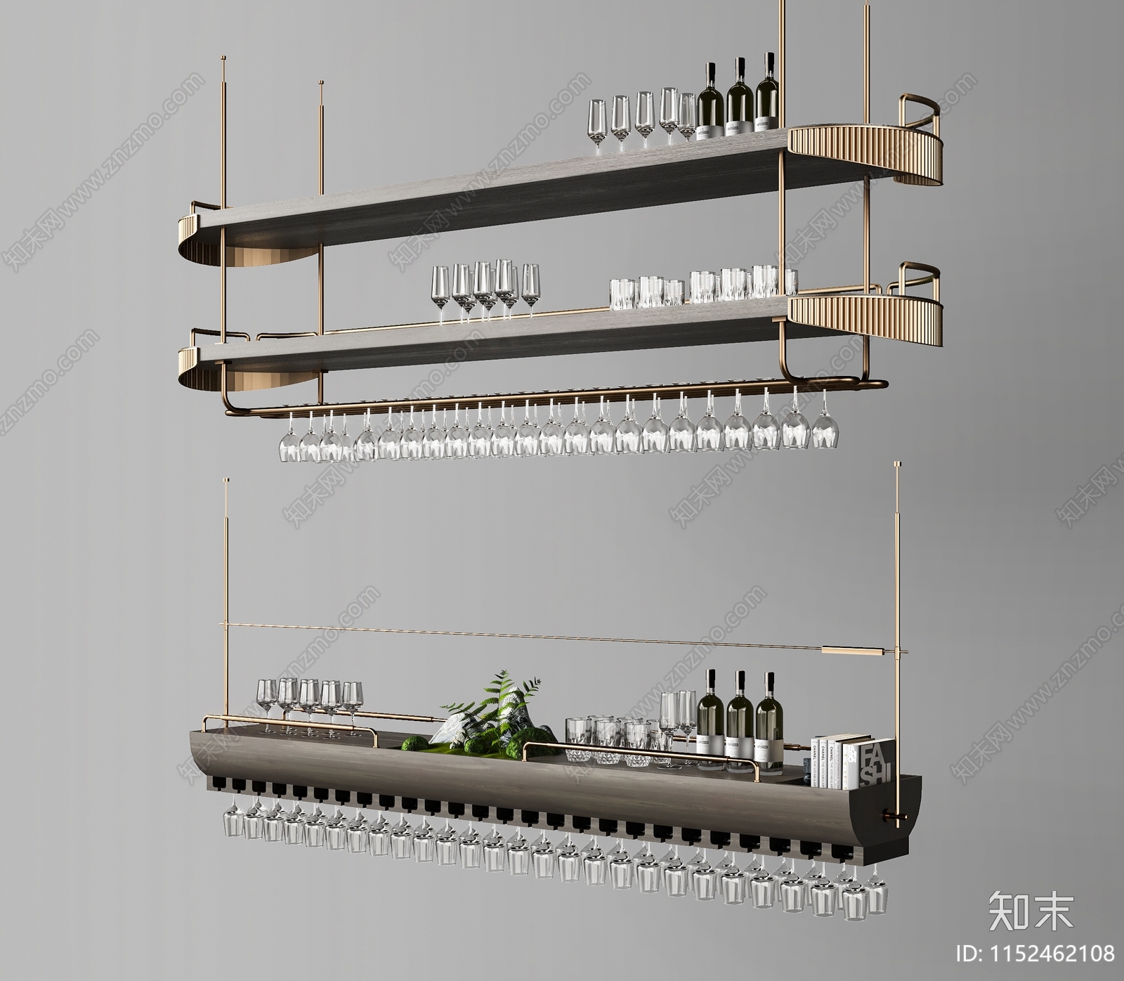 现代酒架3D模型下载【ID:1152462108】