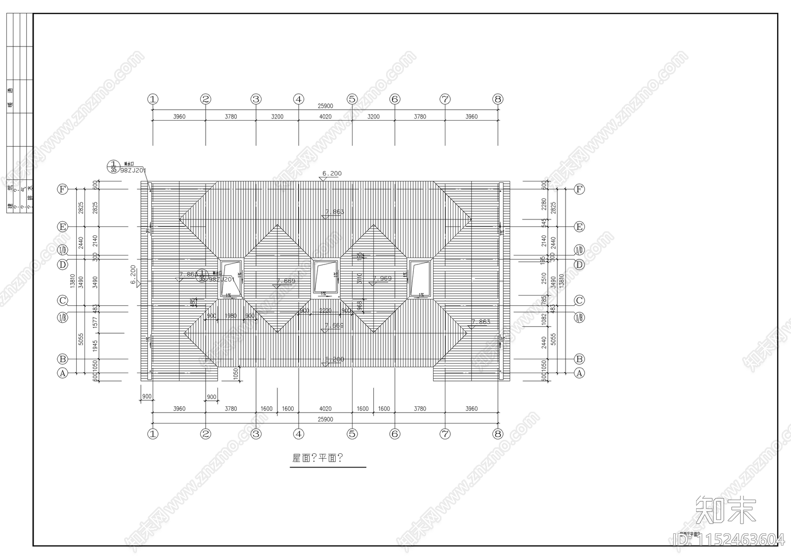 现代广东农村客家民居楼建筑cad施工图下载【ID:1152463604】