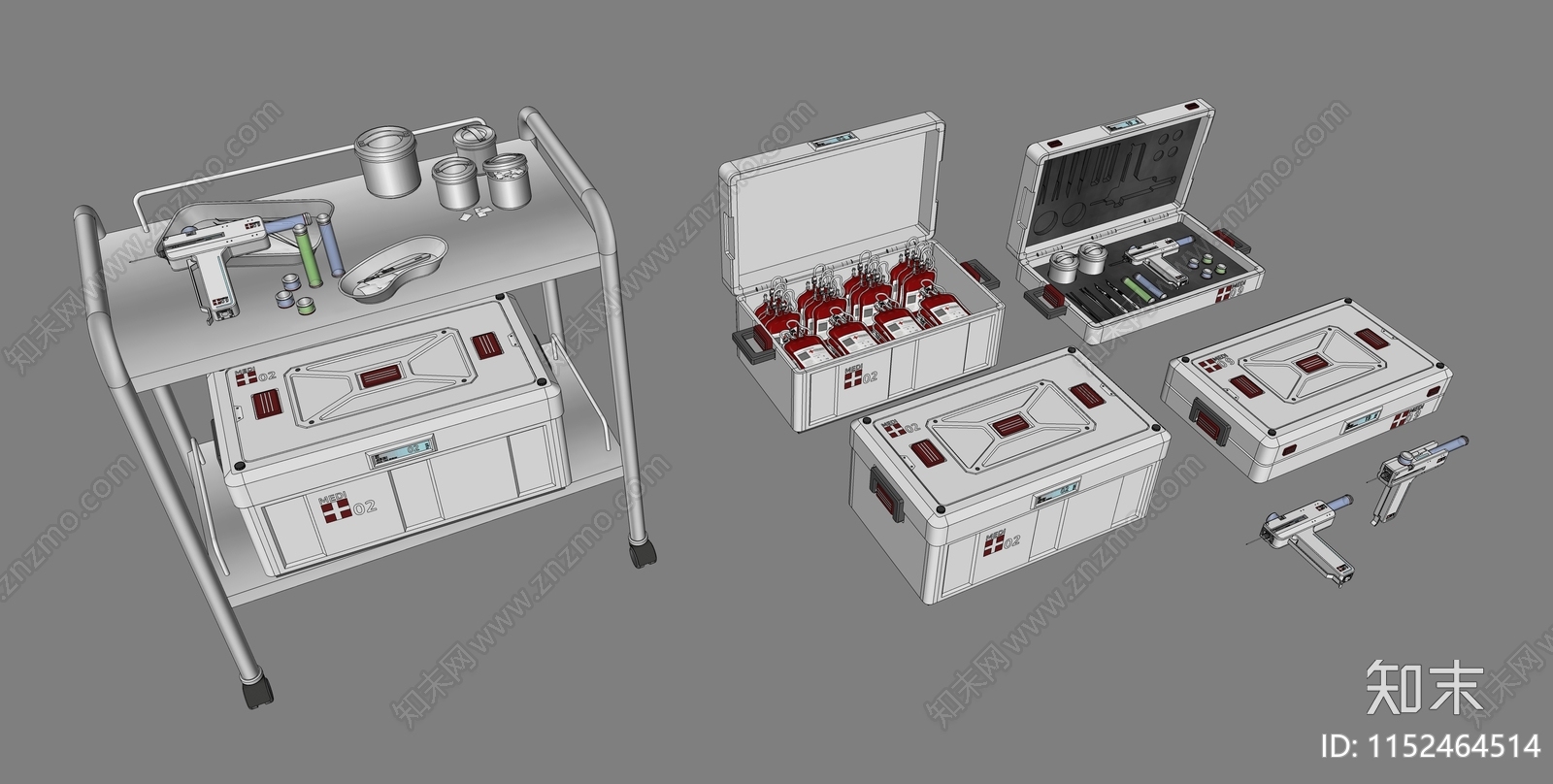 科技医疗器具SU模型下载【ID:1152464514】