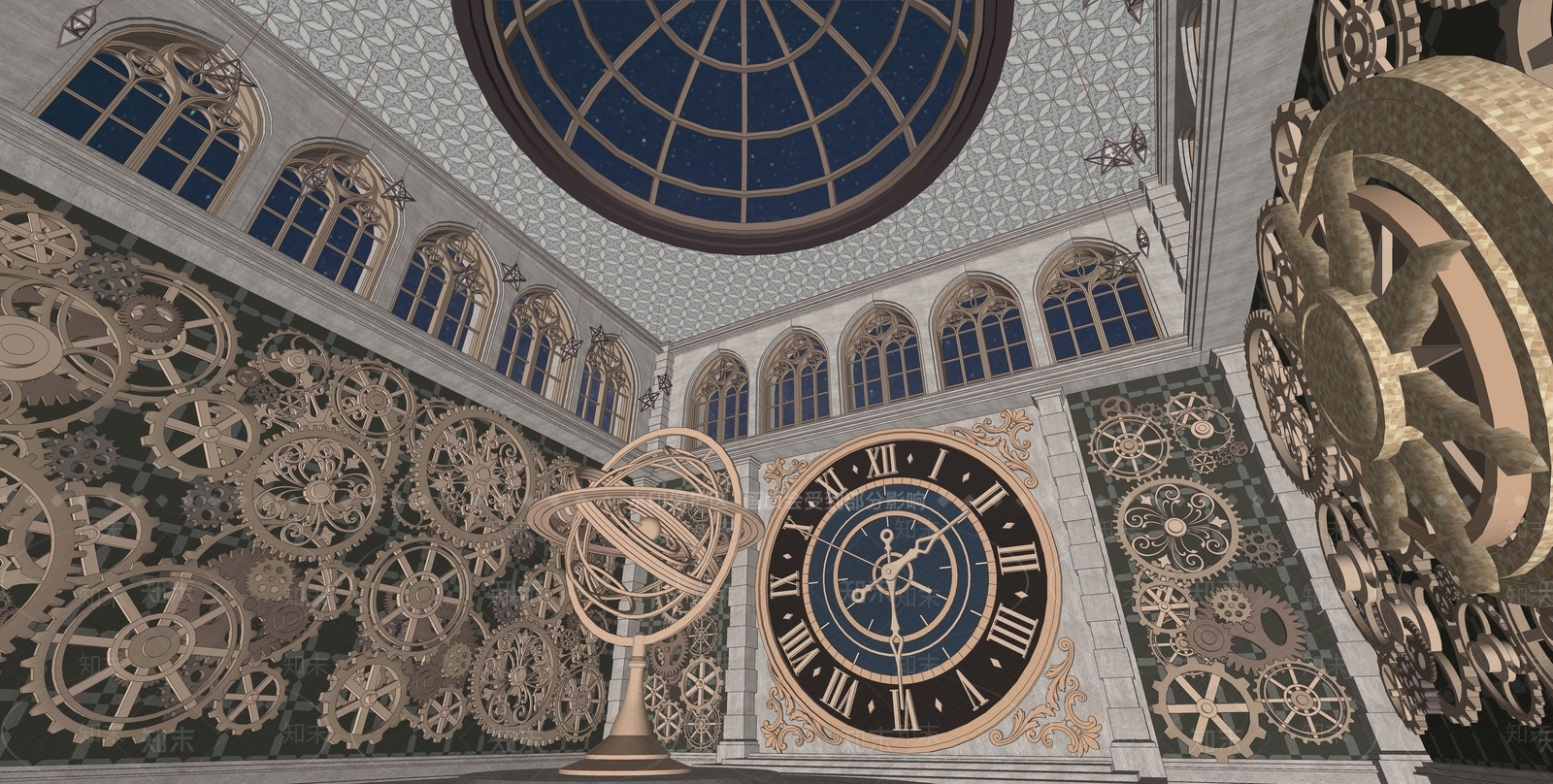 欧式科幻电影SU模型下载【ID:1152464658】