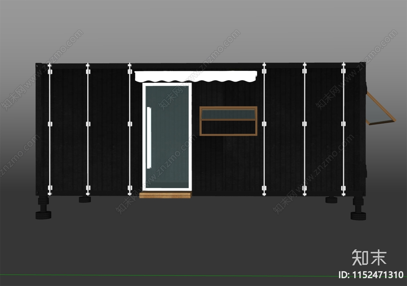 集装箱式房SU模型下载【ID:1152471310】