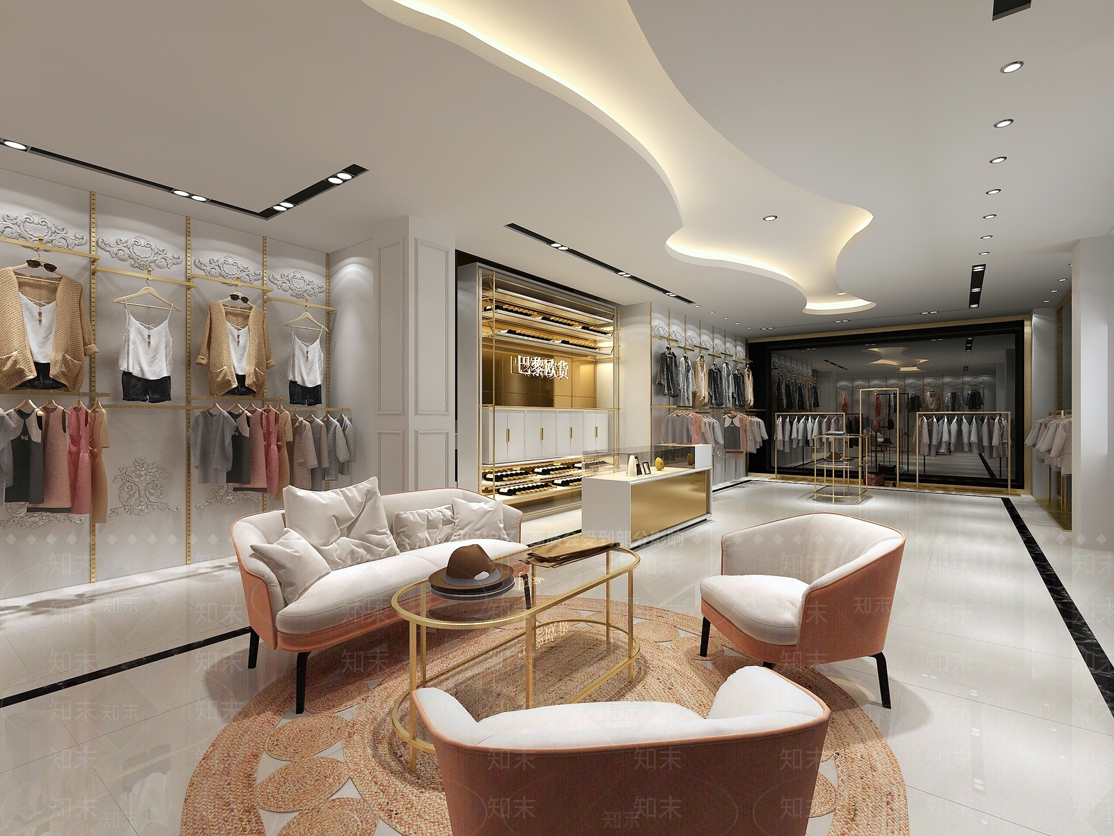 现代女装店3D模型下载【ID:1152473656】