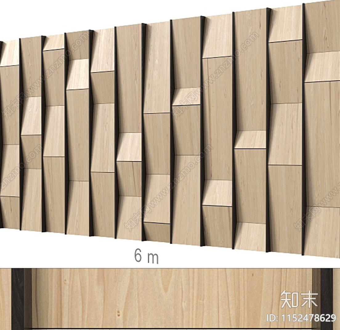 现代造型墙面3D模型下载【ID:1152478629】