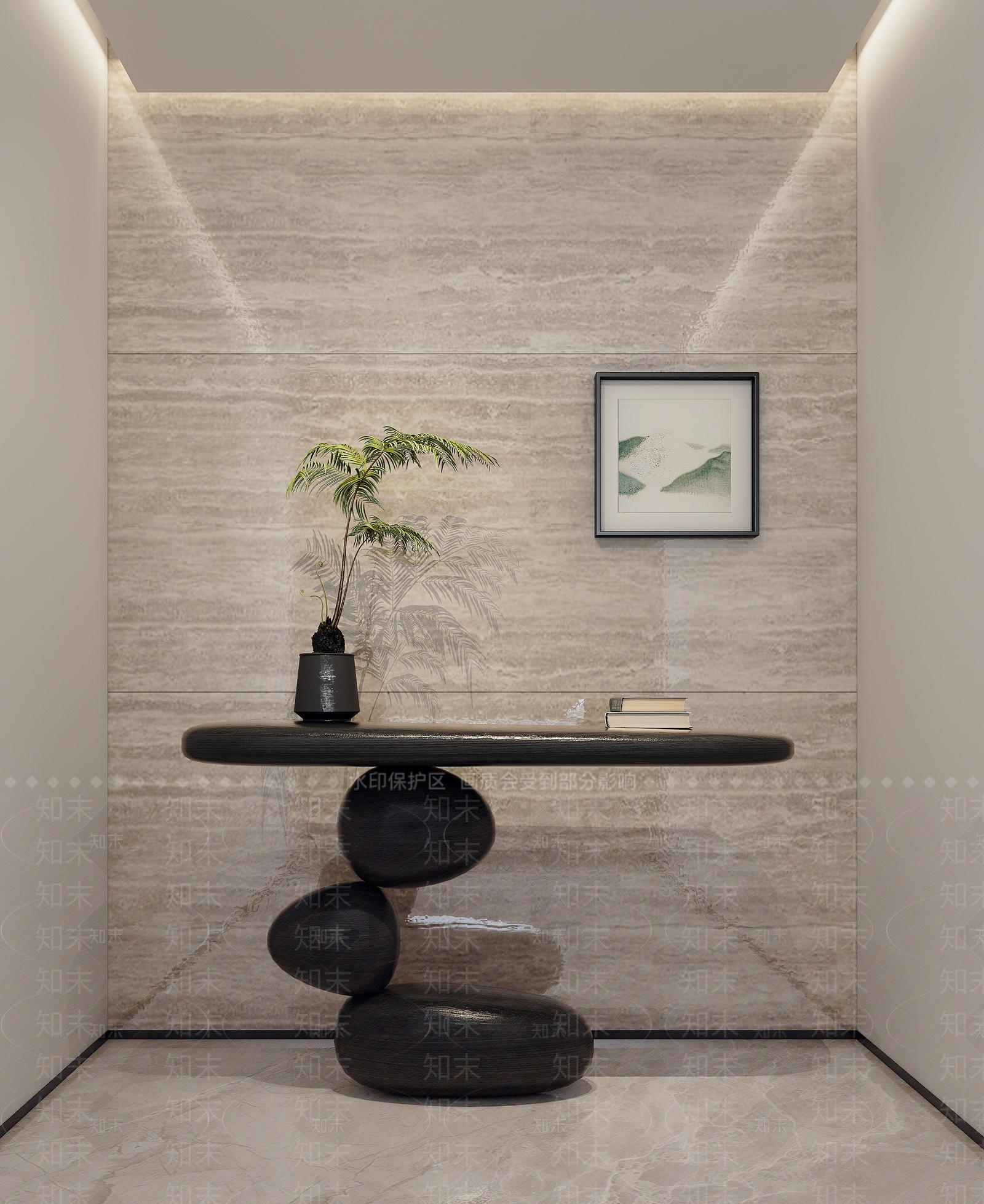 新中式端景条案3D模型下载【ID:1152479298】