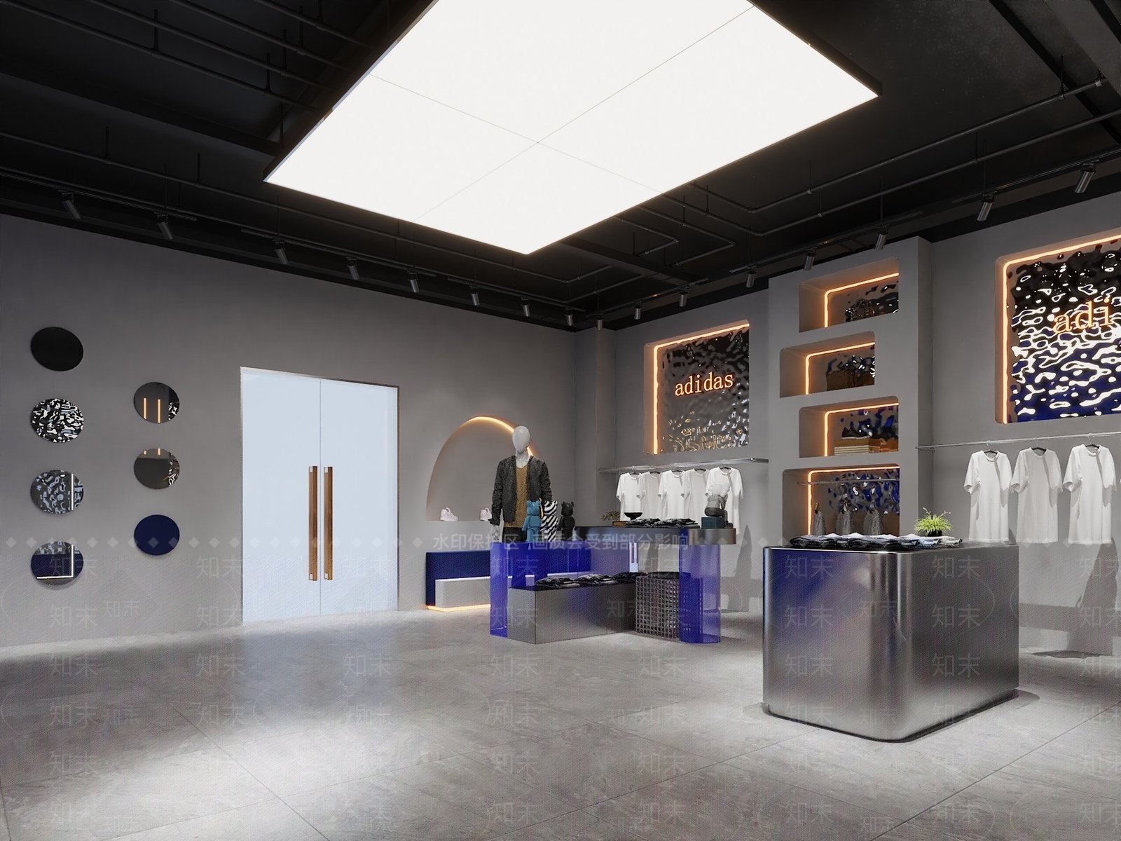 现代男装店3D模型下载【ID:1152483593】