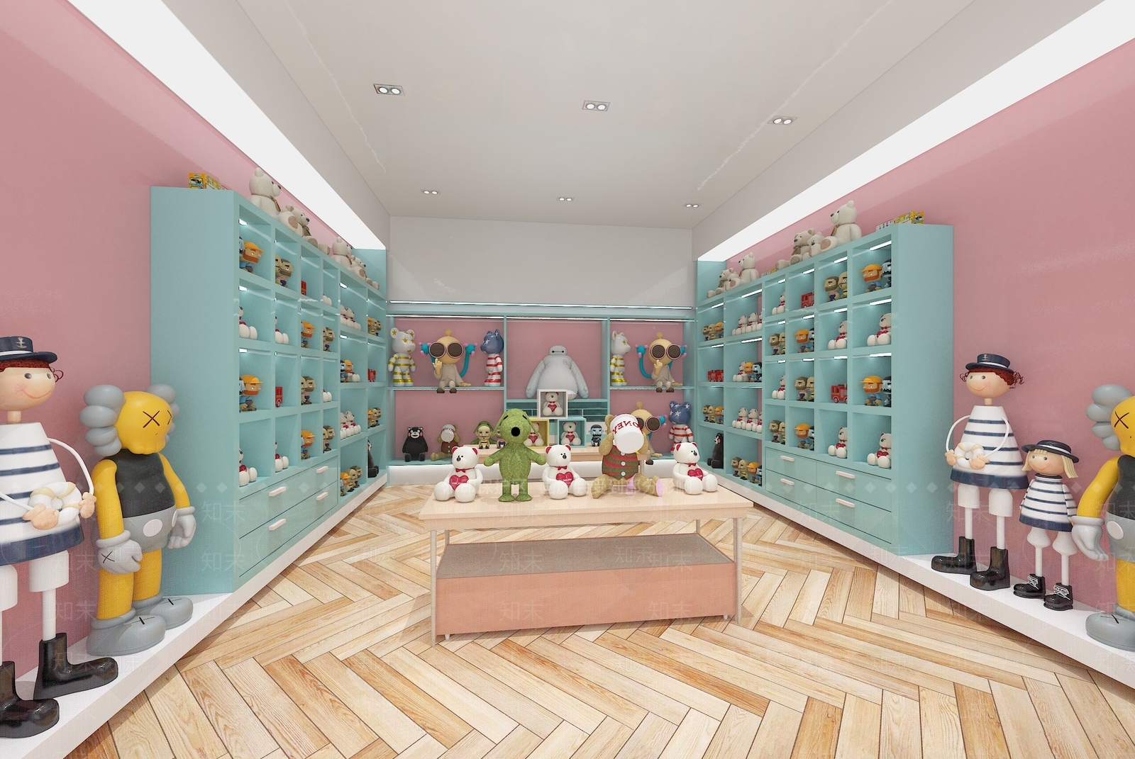 现代玩偶玩具店SU模型下载【ID:1152488773】