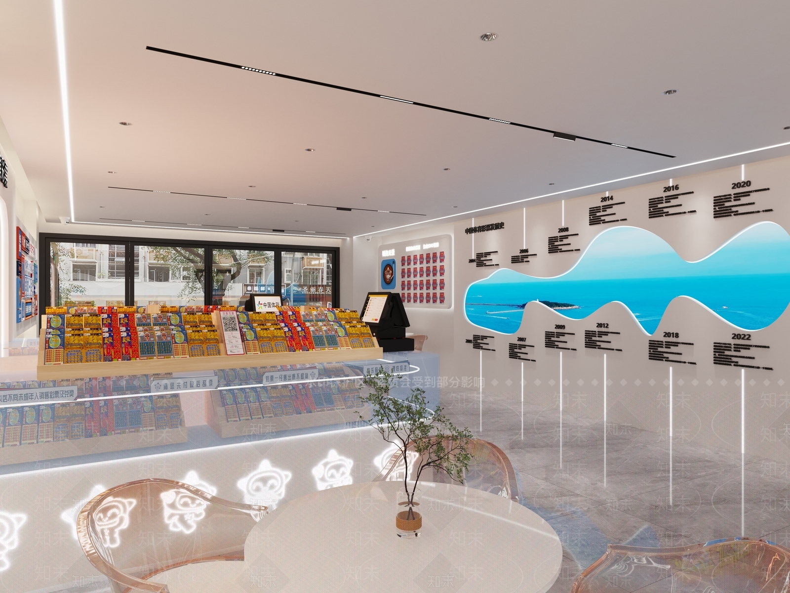 现代网红人气彩票店3D模型下载【ID:1152498715】
