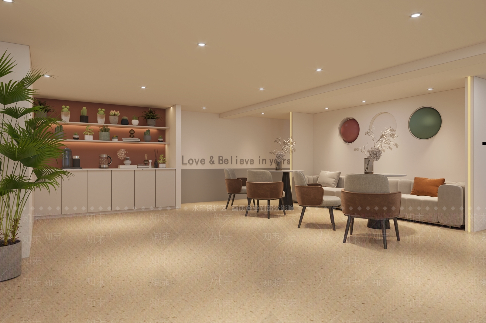 现代休息区3D模型下载【ID:1152501381】
