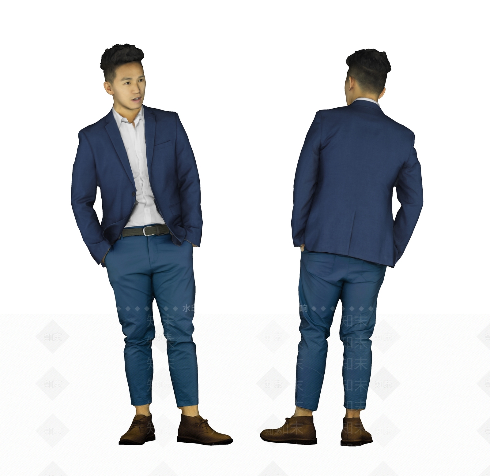 男性商务人物SU模型下载【ID:1152501798】